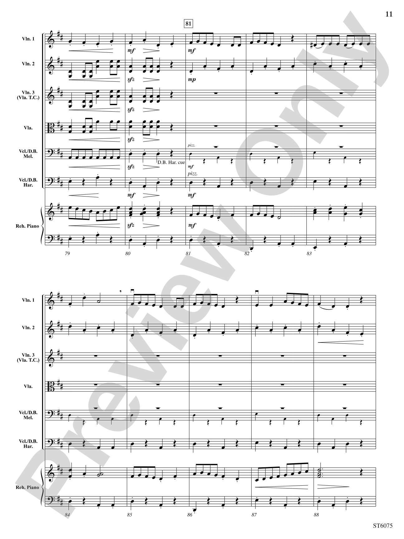 Bushwhacker Stomp: String Orchestra Conductor Score & Parts