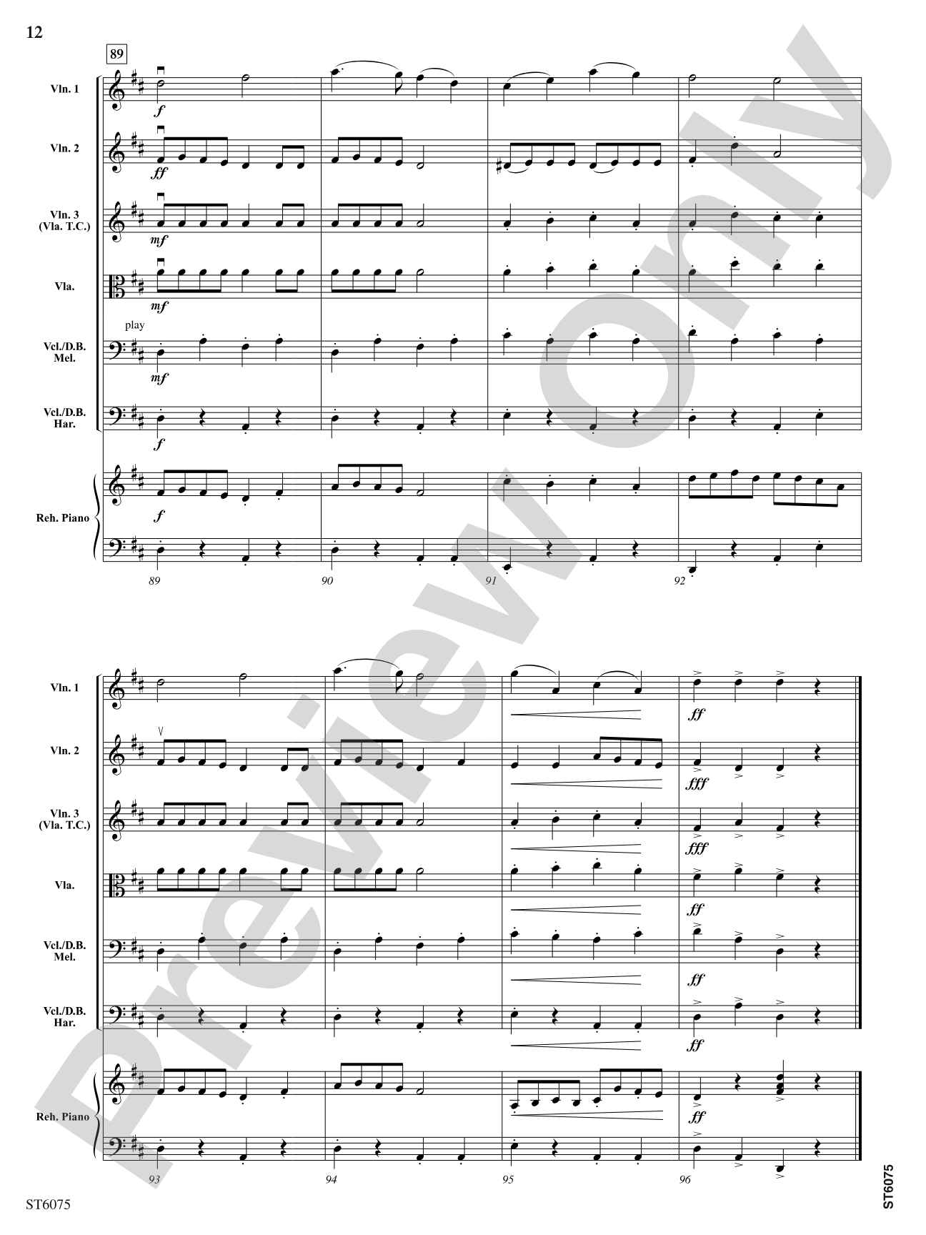 Bushwhacker Stomp: String Orchestra Conductor Score & Parts