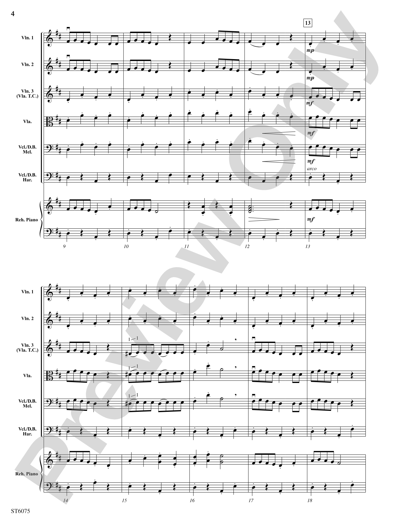 Bushwhacker Stomp: String Orchestra Conductor Score & Parts