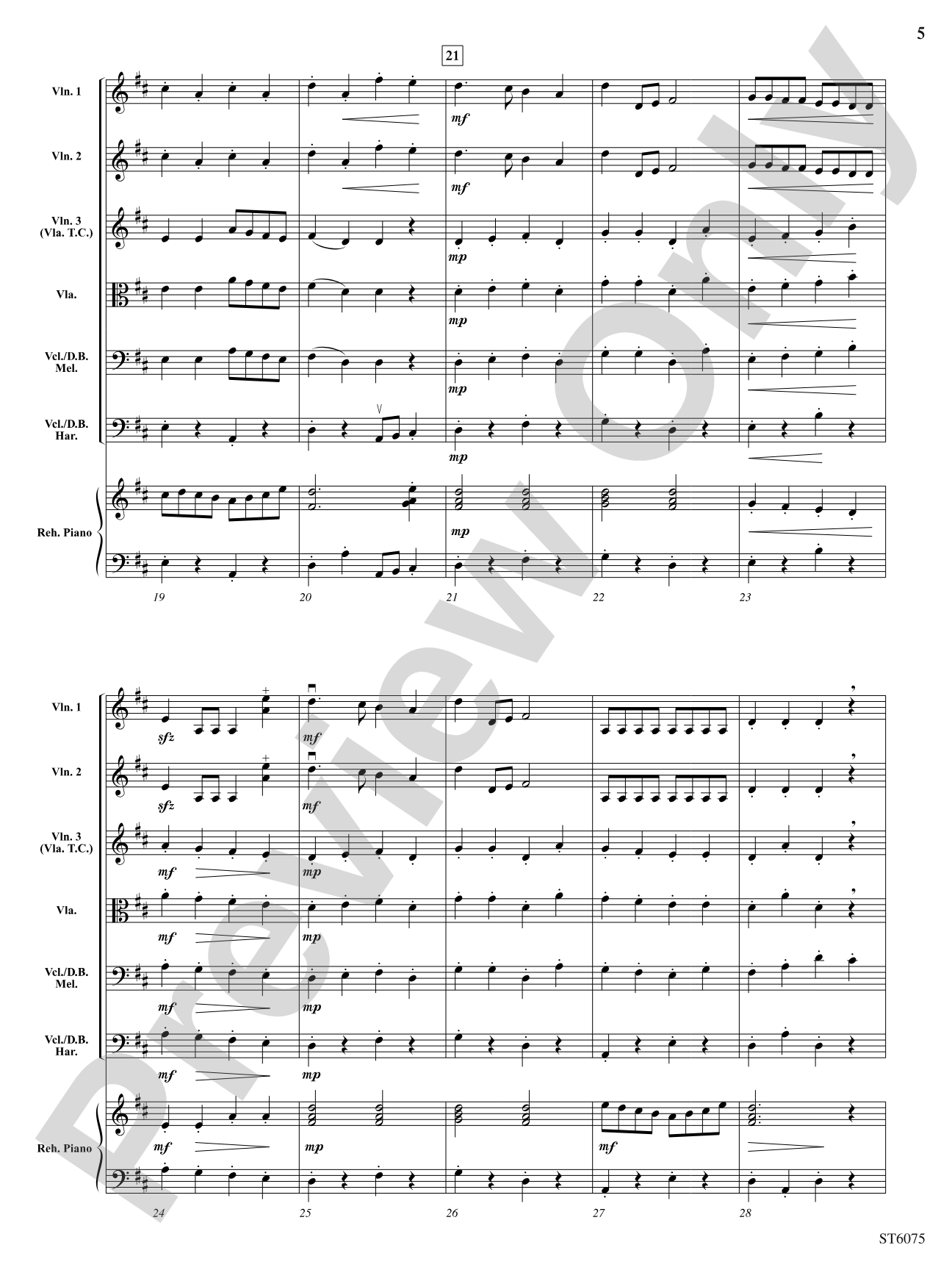 Bushwhacker Stomp: String Orchestra Conductor Score & Parts