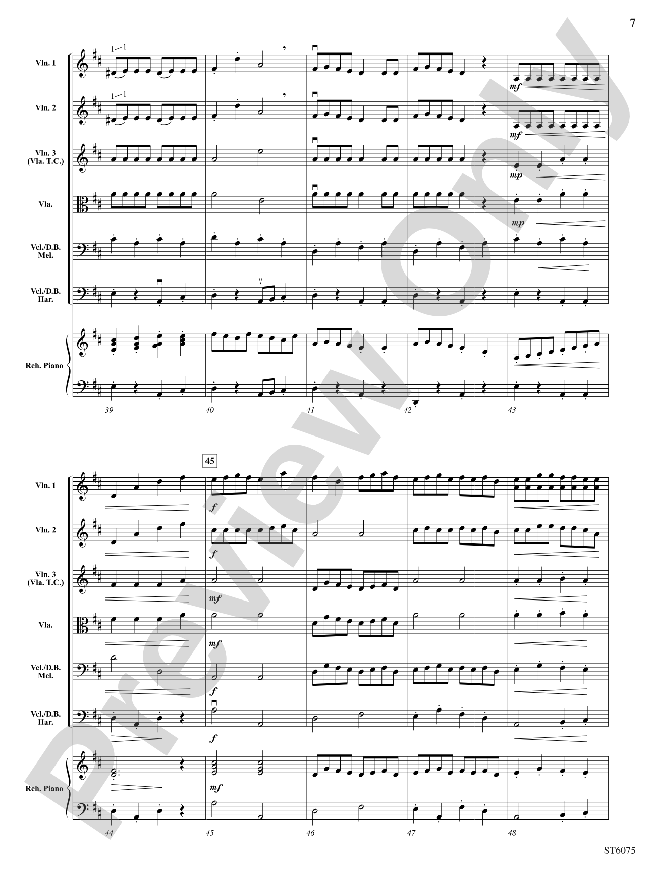Bushwhacker Stomp: String Orchestra Conductor Score & Parts