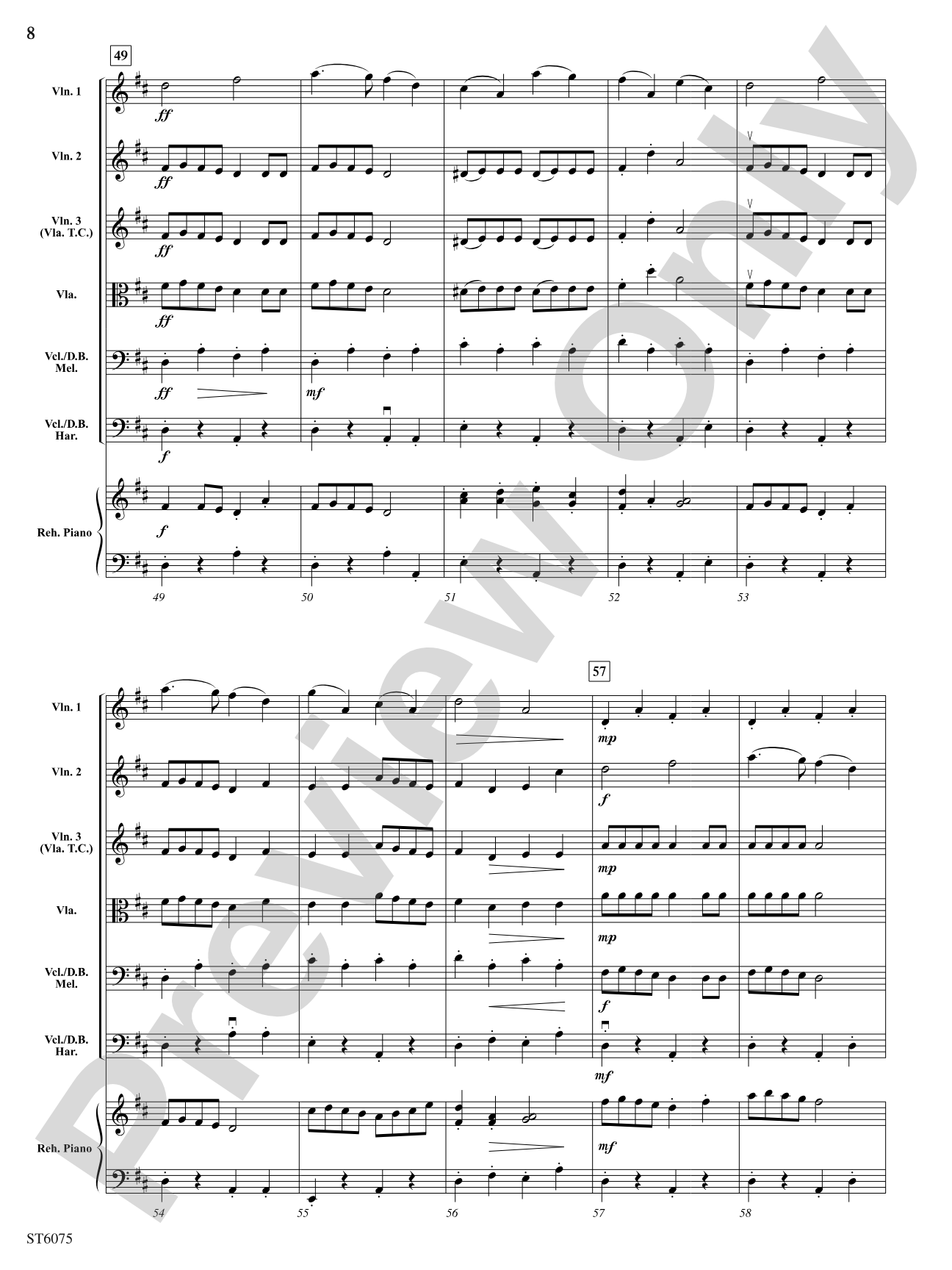 Bushwhacker Stomp: String Orchestra Conductor Score & Parts