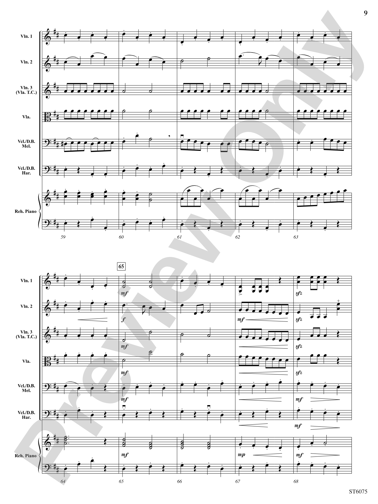 Bushwhacker Stomp: String Orchestra Conductor Score & Parts