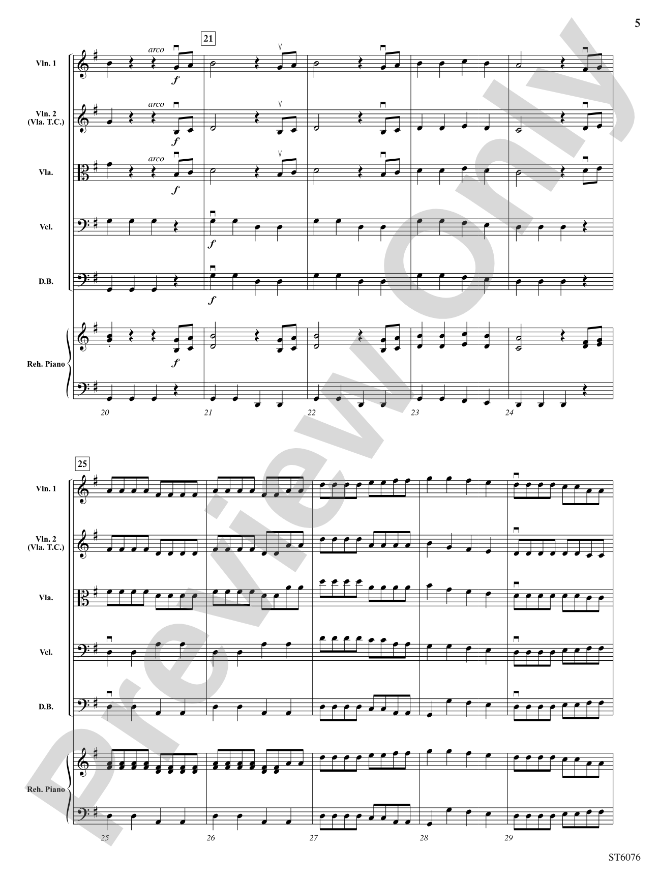 Doodlin' Around: String Orchestra Conductor Score & Parts
