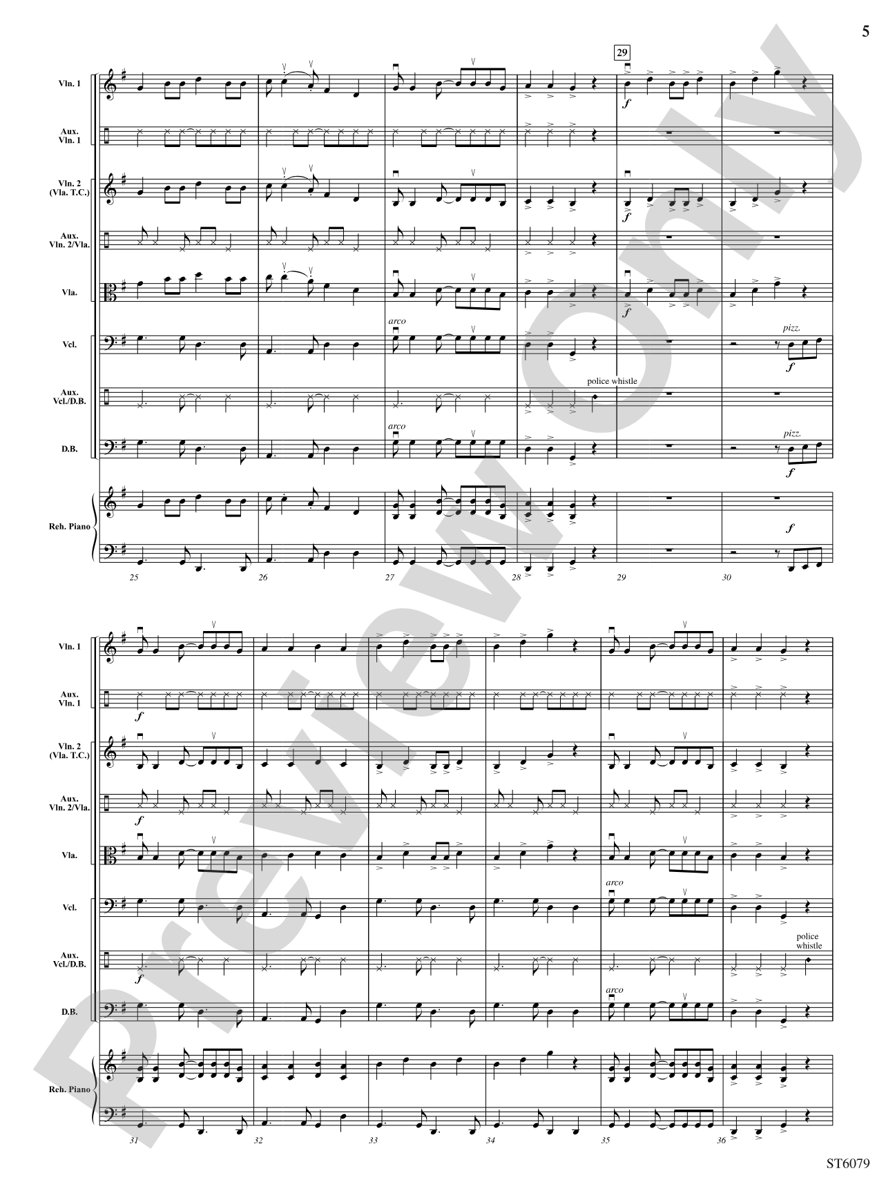 Cruising the Caribbean: String Orchestra Conductor Score & Parts