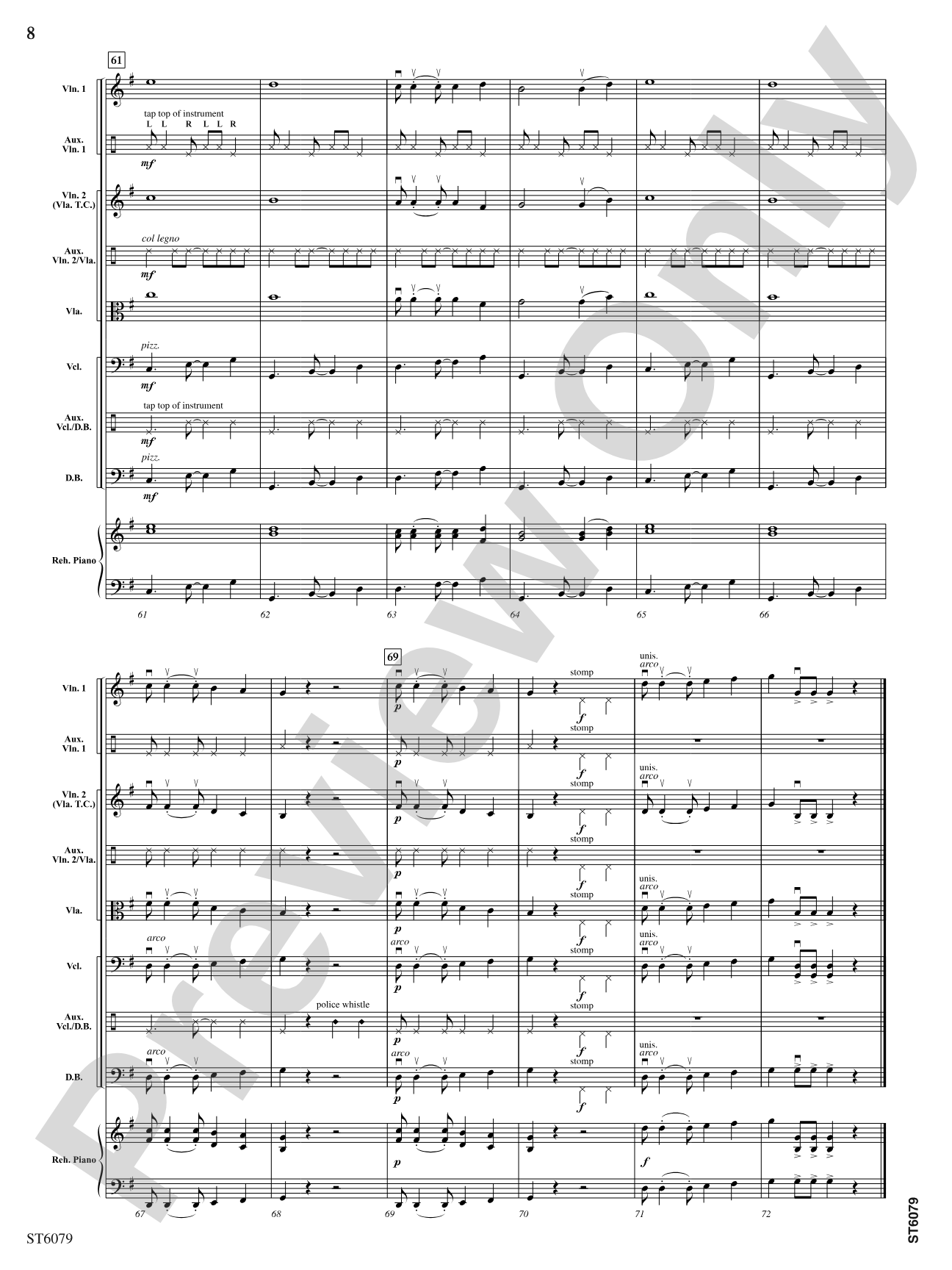 Cruising the Caribbean: String Orchestra Conductor Score & Parts