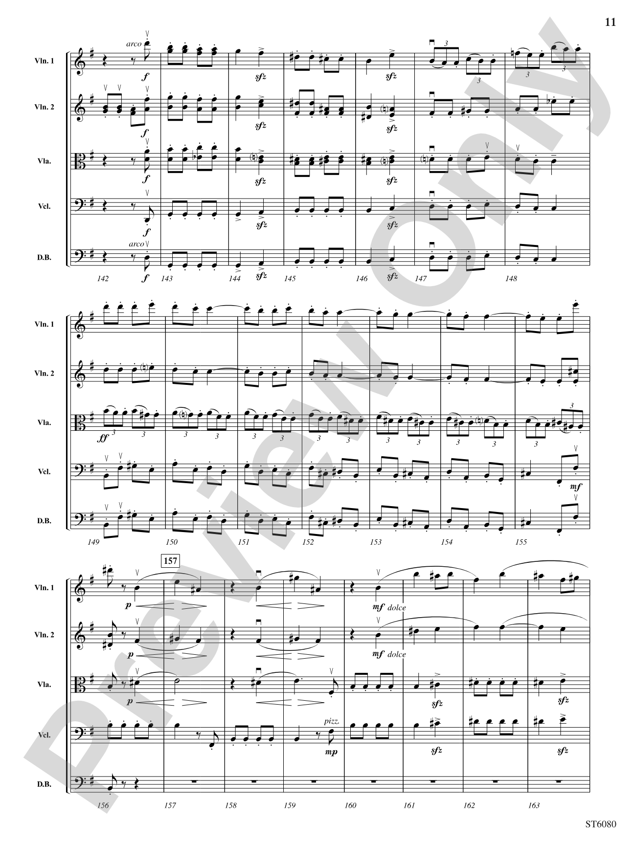 Academic Festival Overture, Opus 80: String Orchestra Conductor Score & Parts