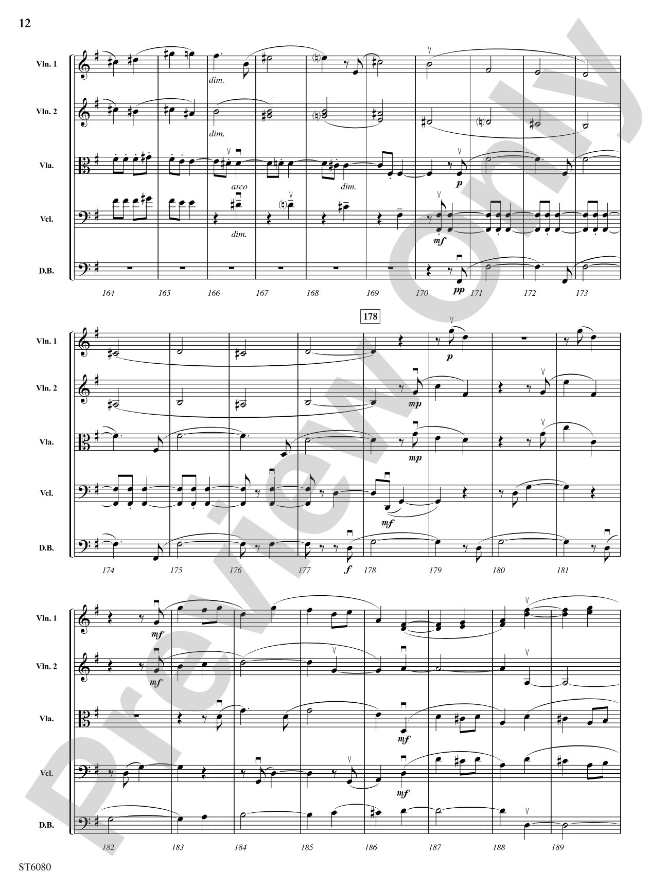 Academic Festival Overture, Opus 80: String Orchestra Conductor Score & Parts