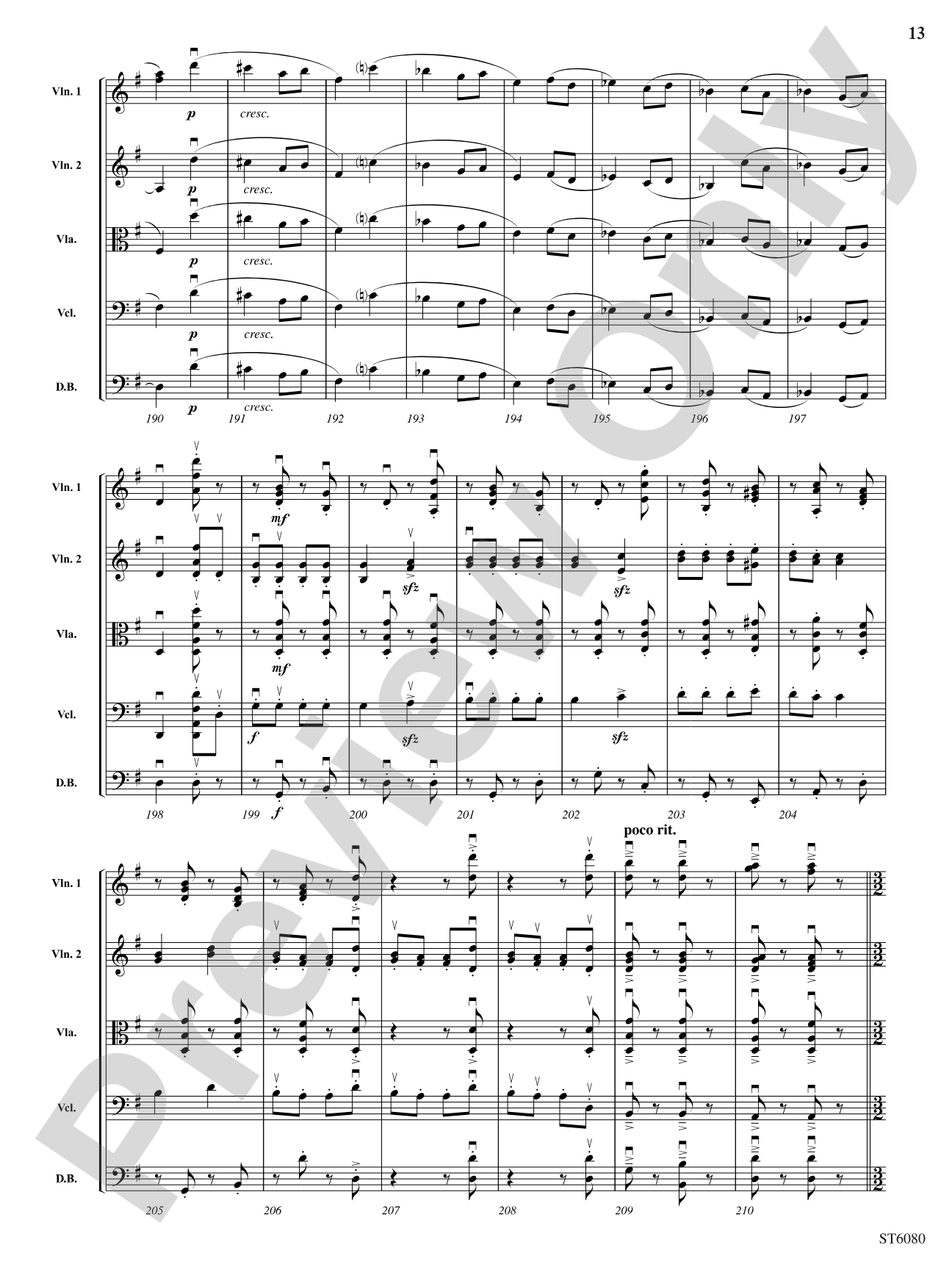 Academic Festival Overture, Opus 80: String Orchestra Conductor Score & Parts