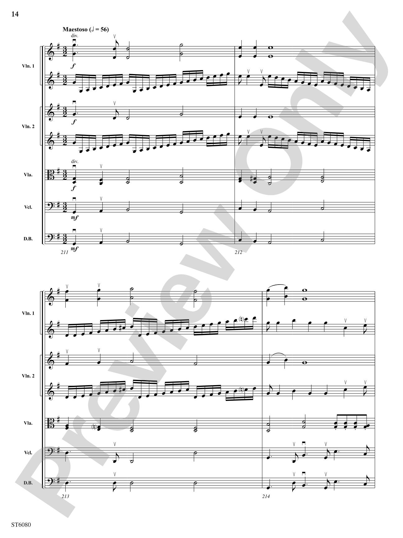 Academic Festival Overture, Opus 80: String Orchestra Conductor Score & Parts