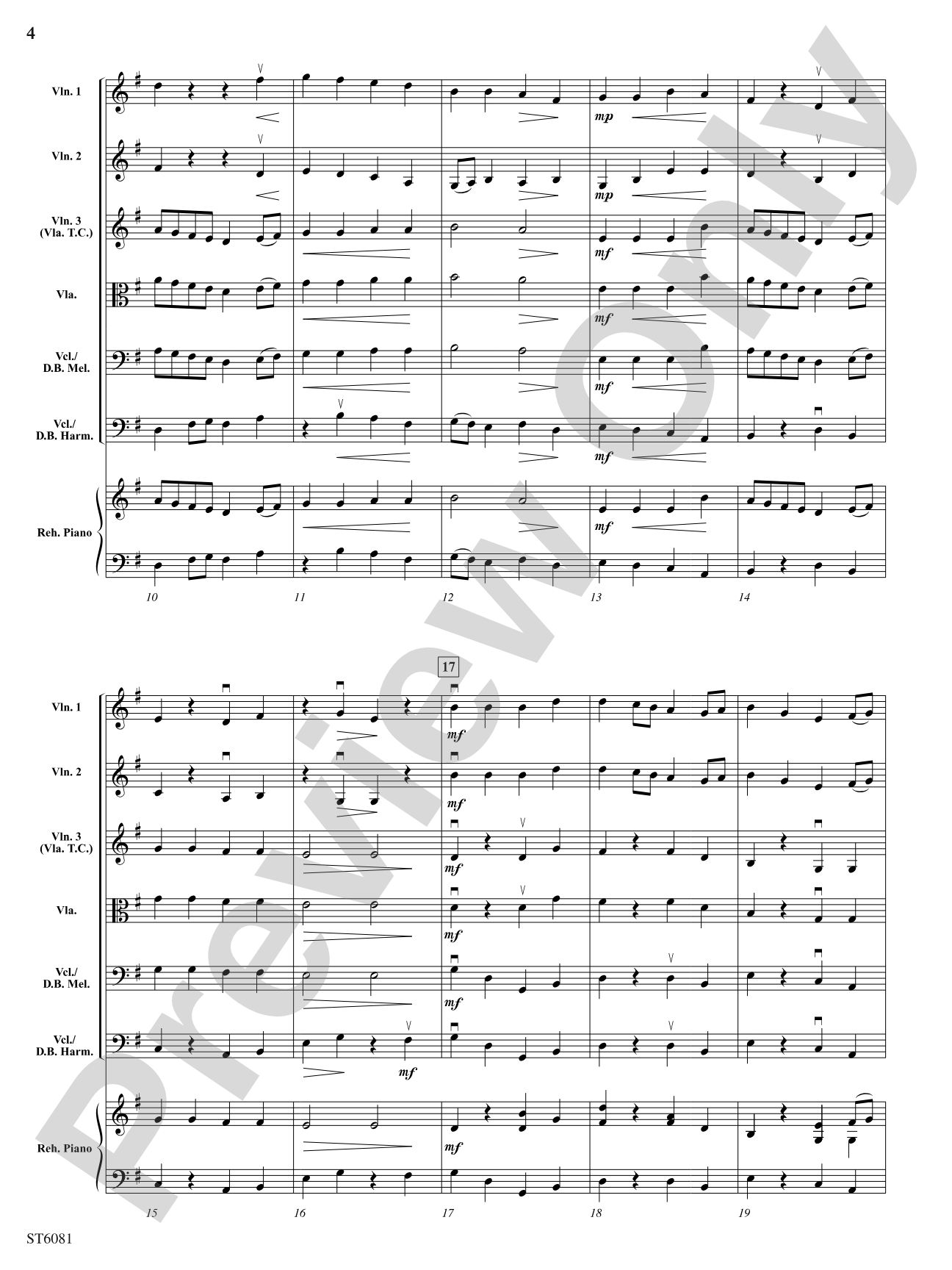 The King's Fiddlers: String Orchestra Conductor Score & Parts
