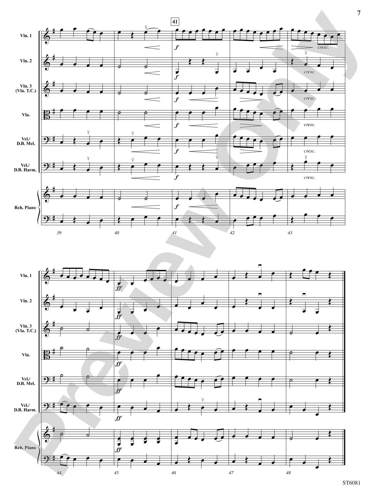 The King's Fiddlers: String Orchestra Conductor Score & Parts