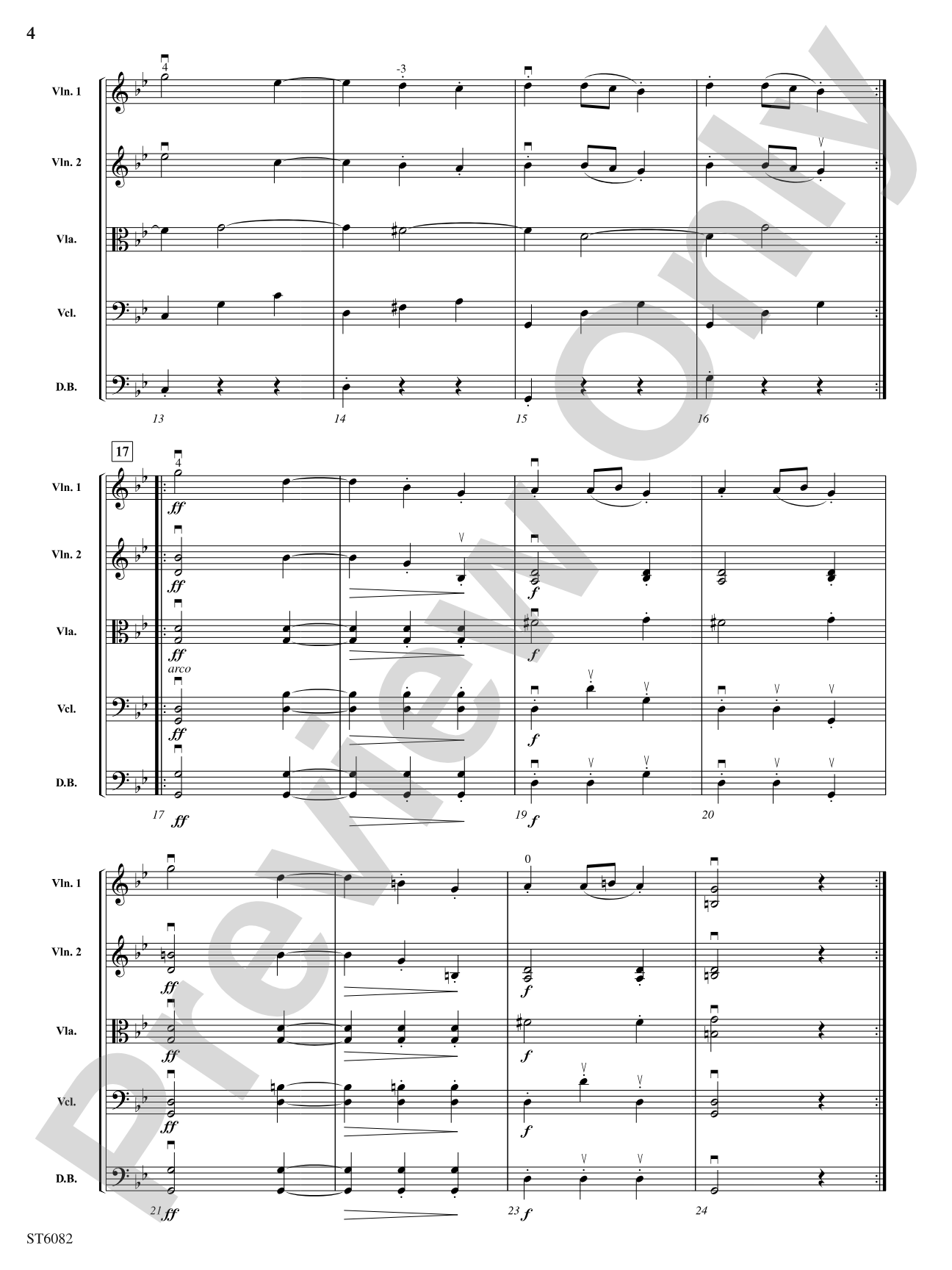 Slavonic Dance, Opus 46, No. 8: String Orchestra Conductor Score & Parts