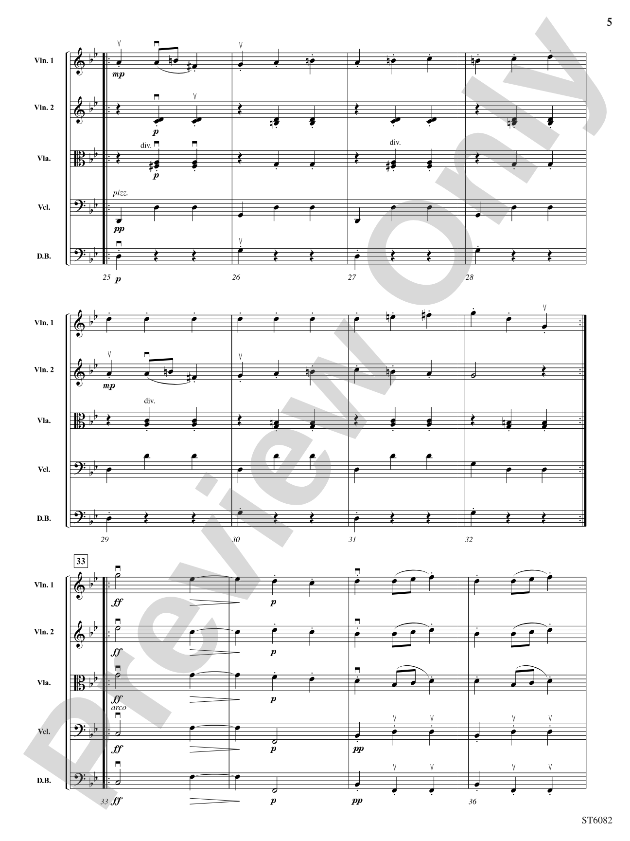 Slavonic Dance, Opus 46, No. 8: String Orchestra Conductor Score & Parts
