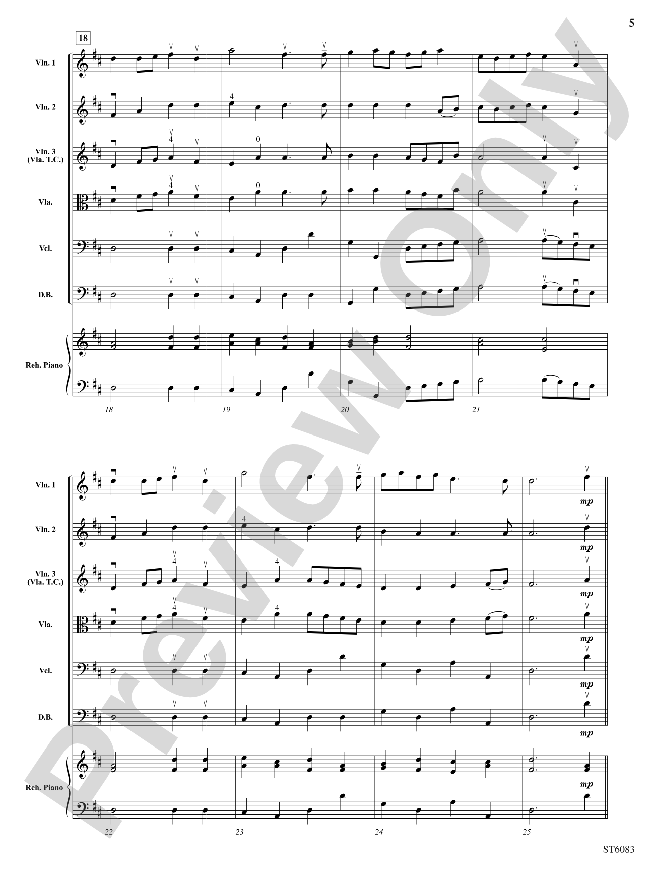 Prelude to Te Deum: String Orchestra Conductor Score & Parts