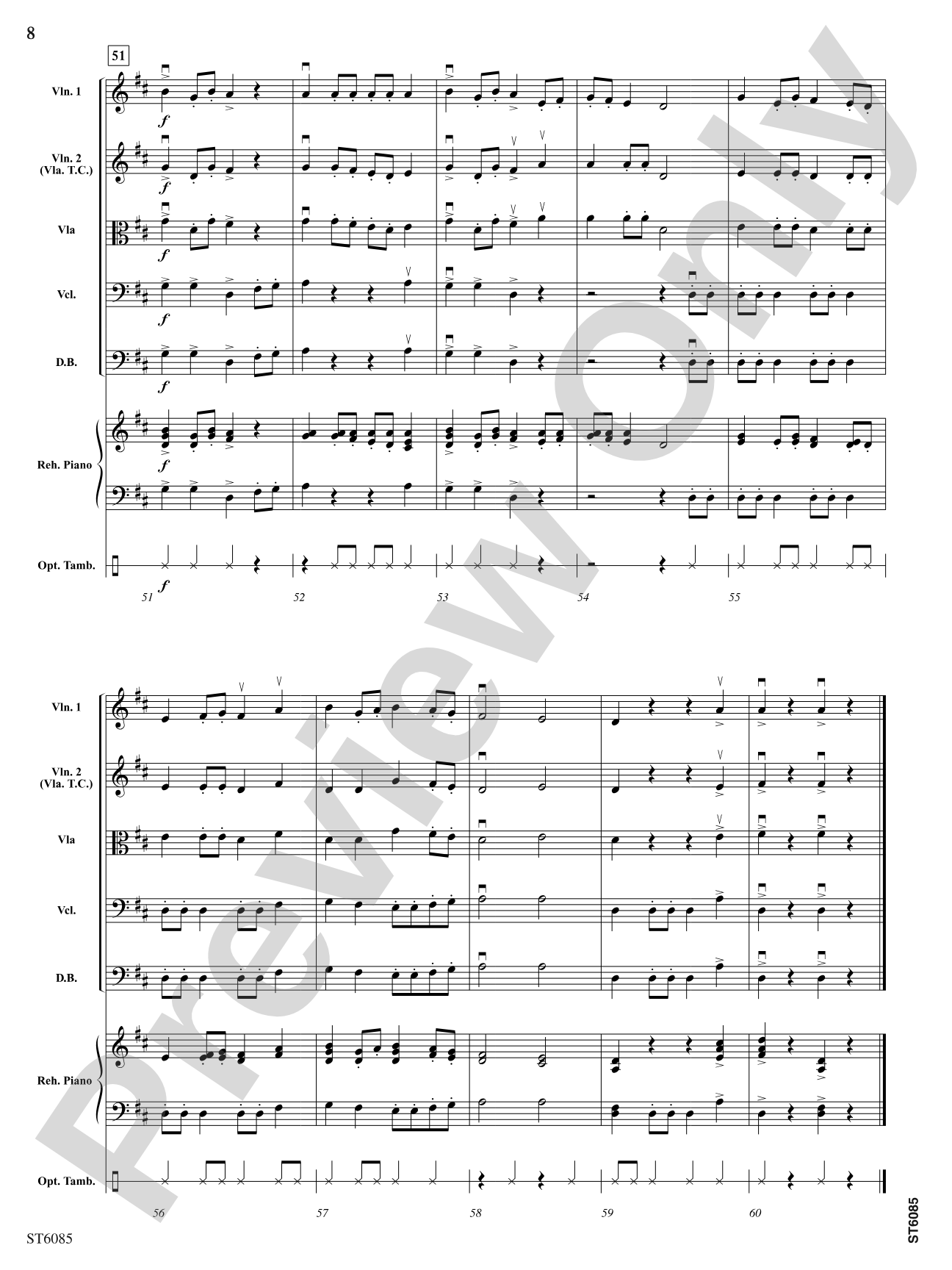 Courtly Dance and Procession: String Orchestra Conductor Score & Parts