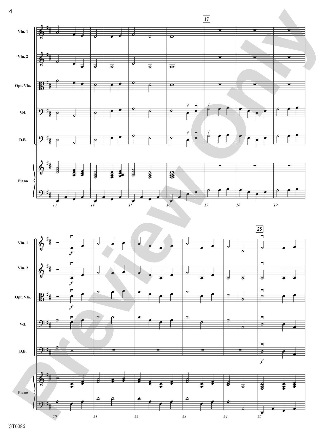 Appalachian Hymn: String Orchestra Conductor Score & Parts