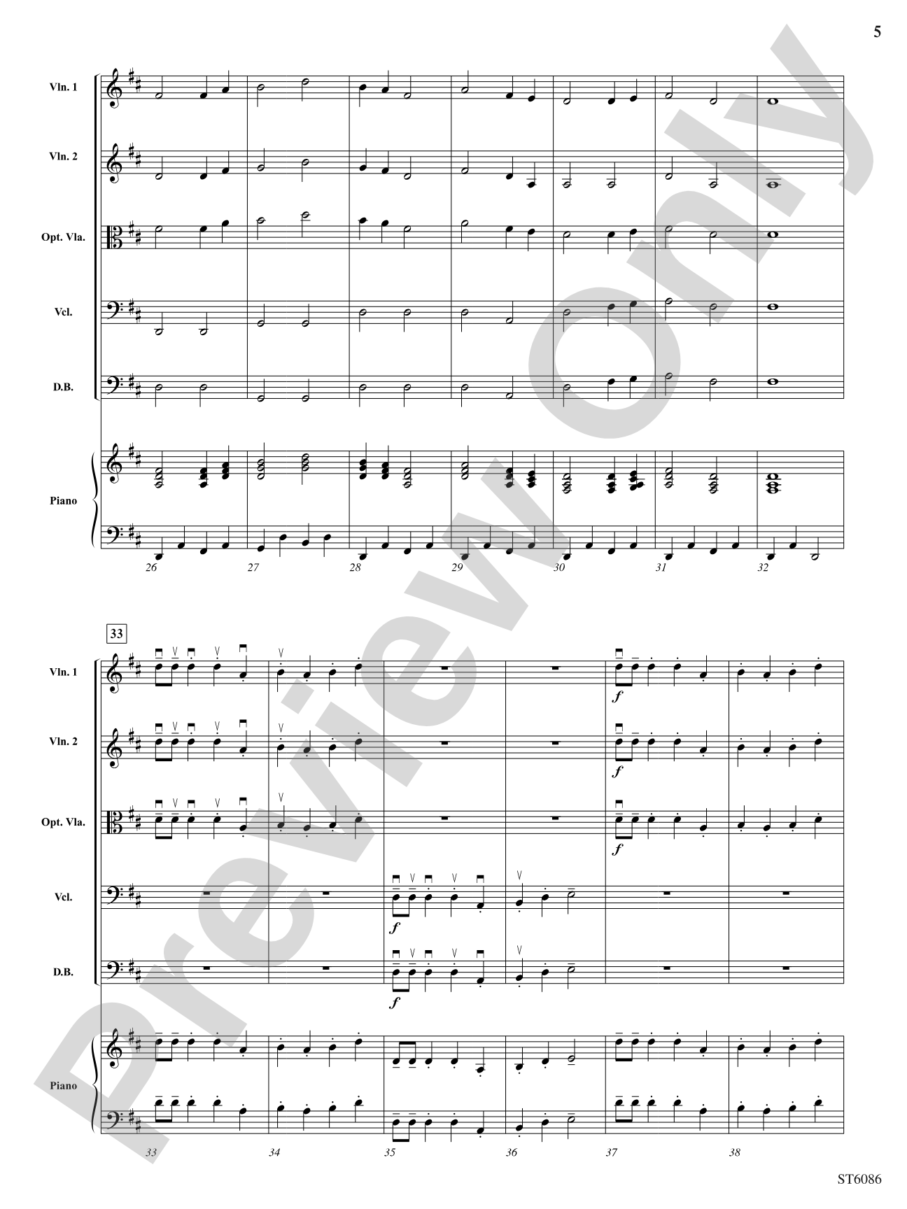 Appalachian Hymn: String Orchestra Conductor Score & Parts