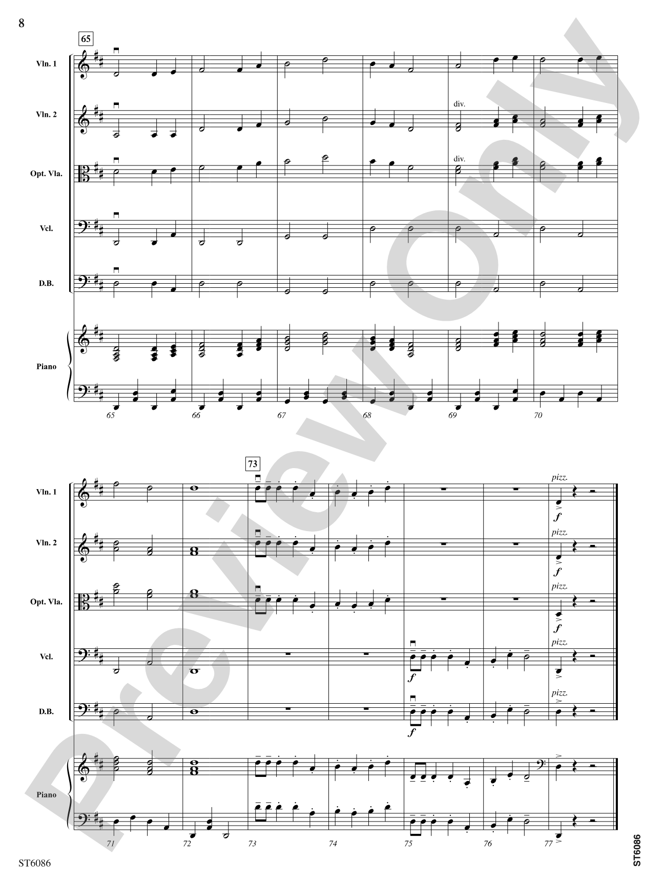 Appalachian Hymn: String Orchestra Conductor Score & Parts