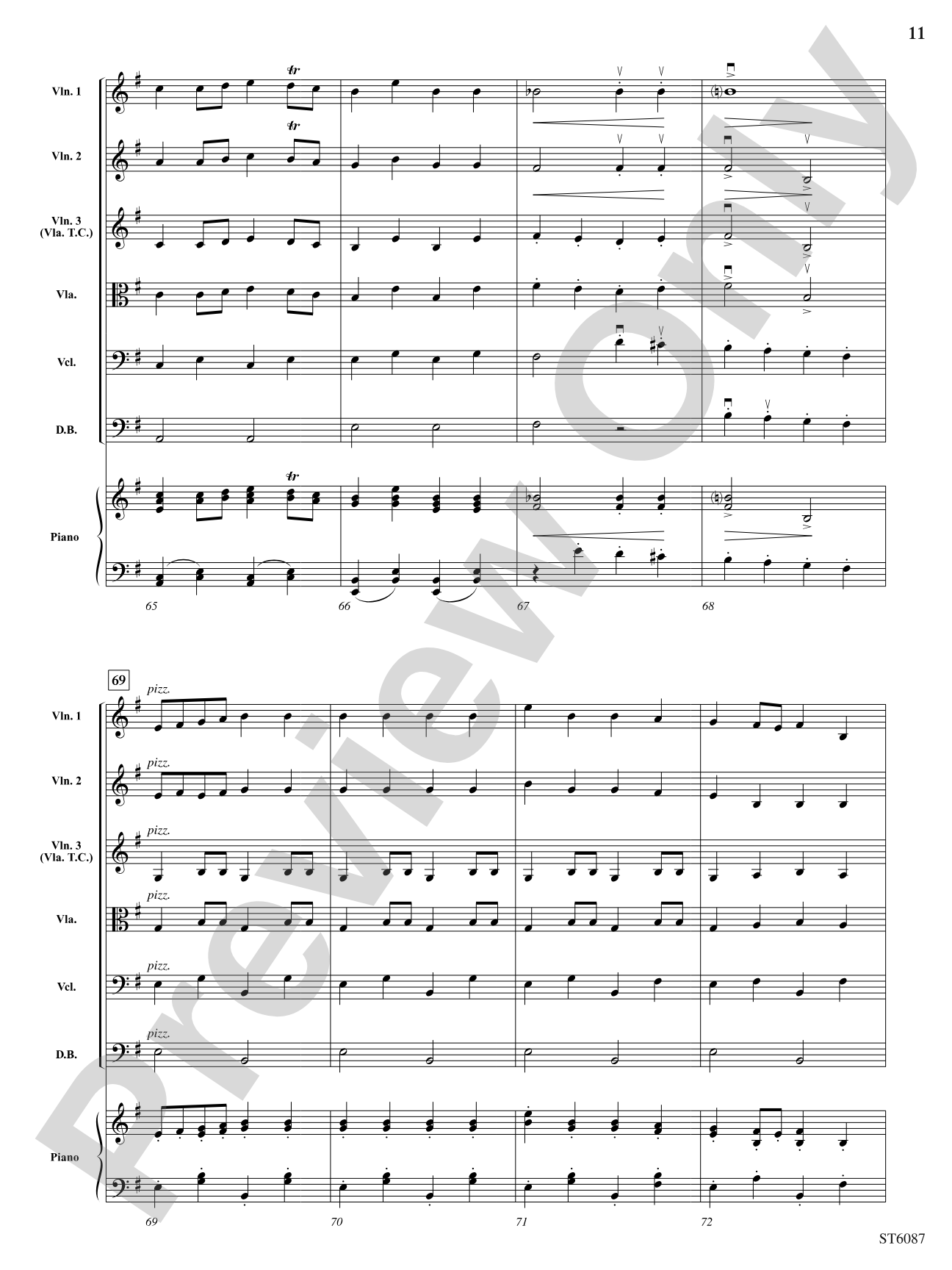 A Gypsy Tale: String Orchestra Conductor Score & Parts