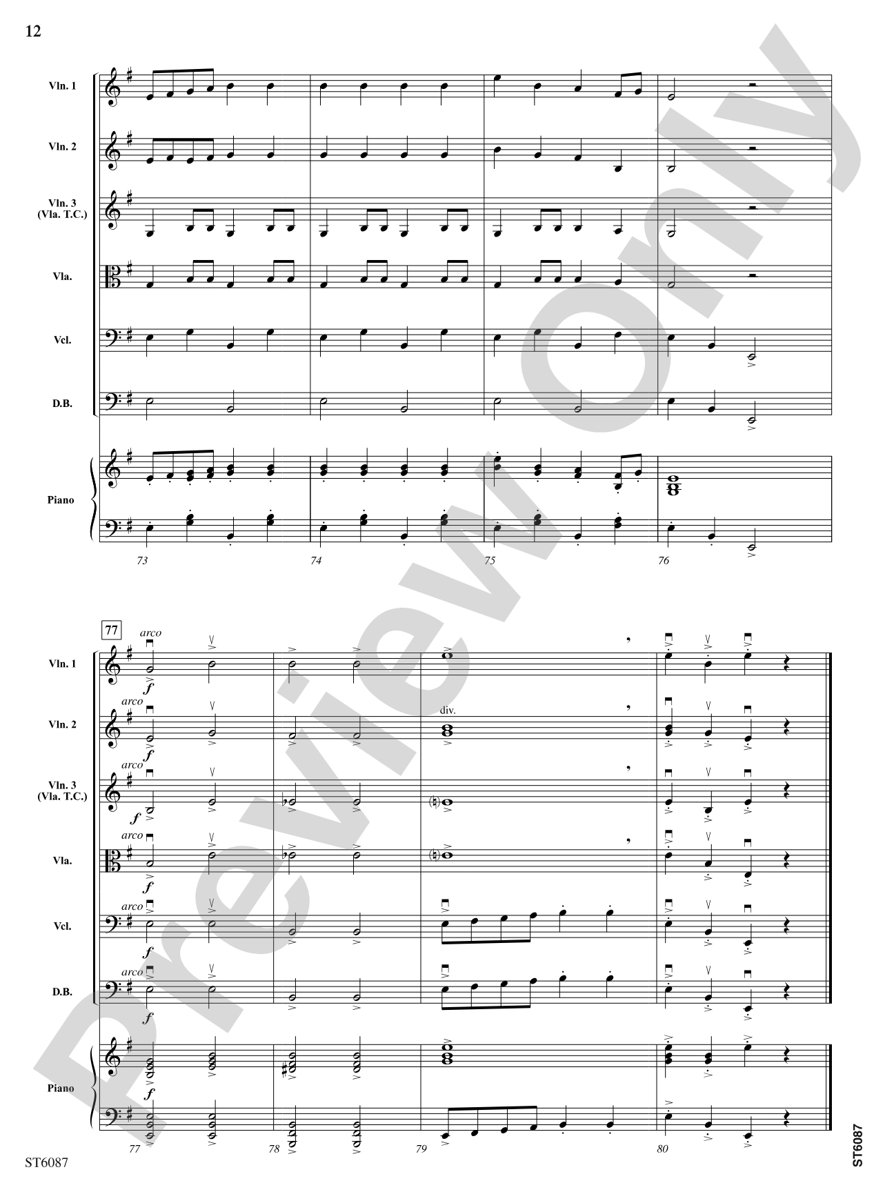 A Gypsy Tale: String Orchestra Conductor Score & Parts
