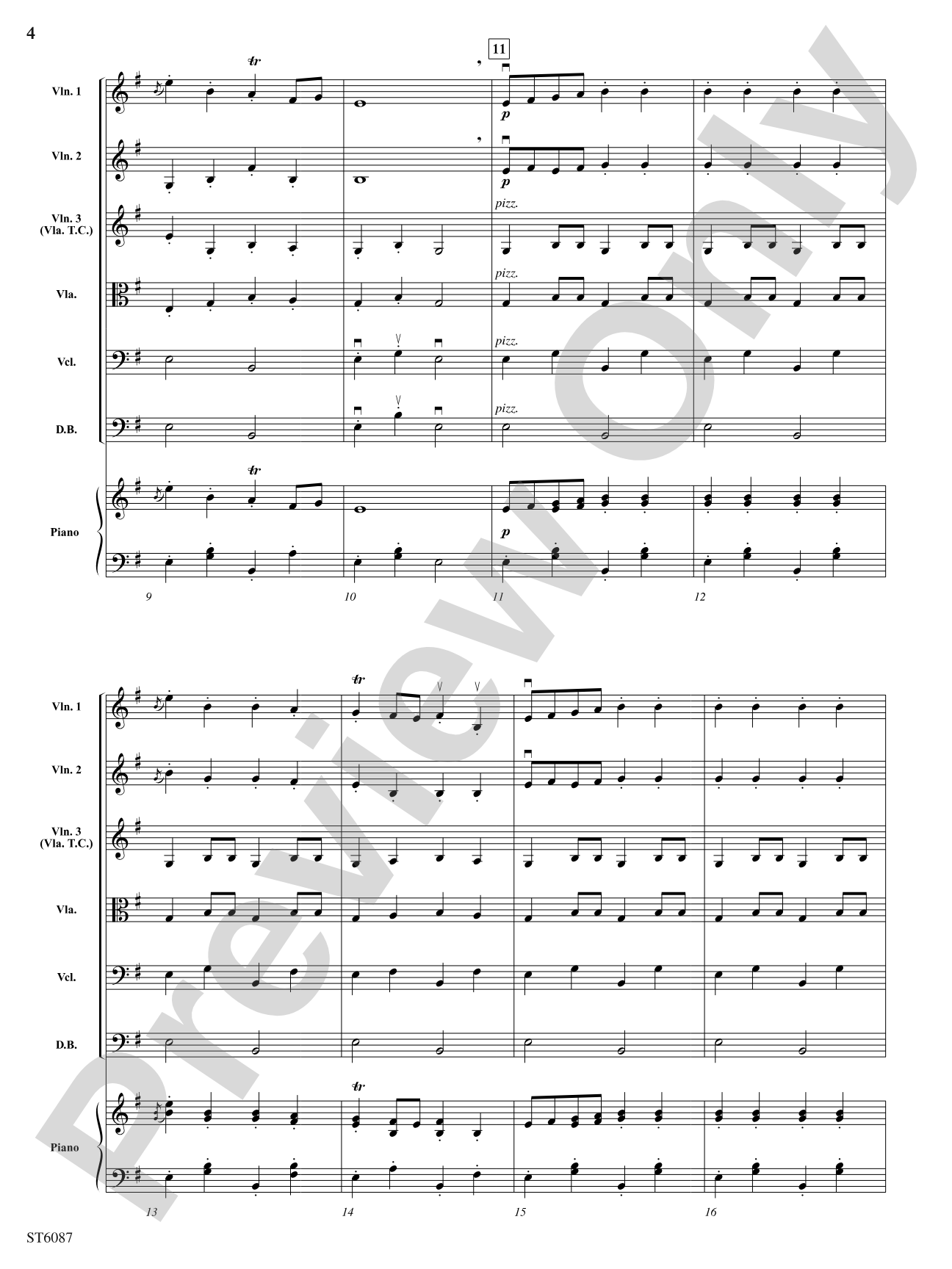 A Gypsy Tale: String Orchestra Conductor Score & Parts