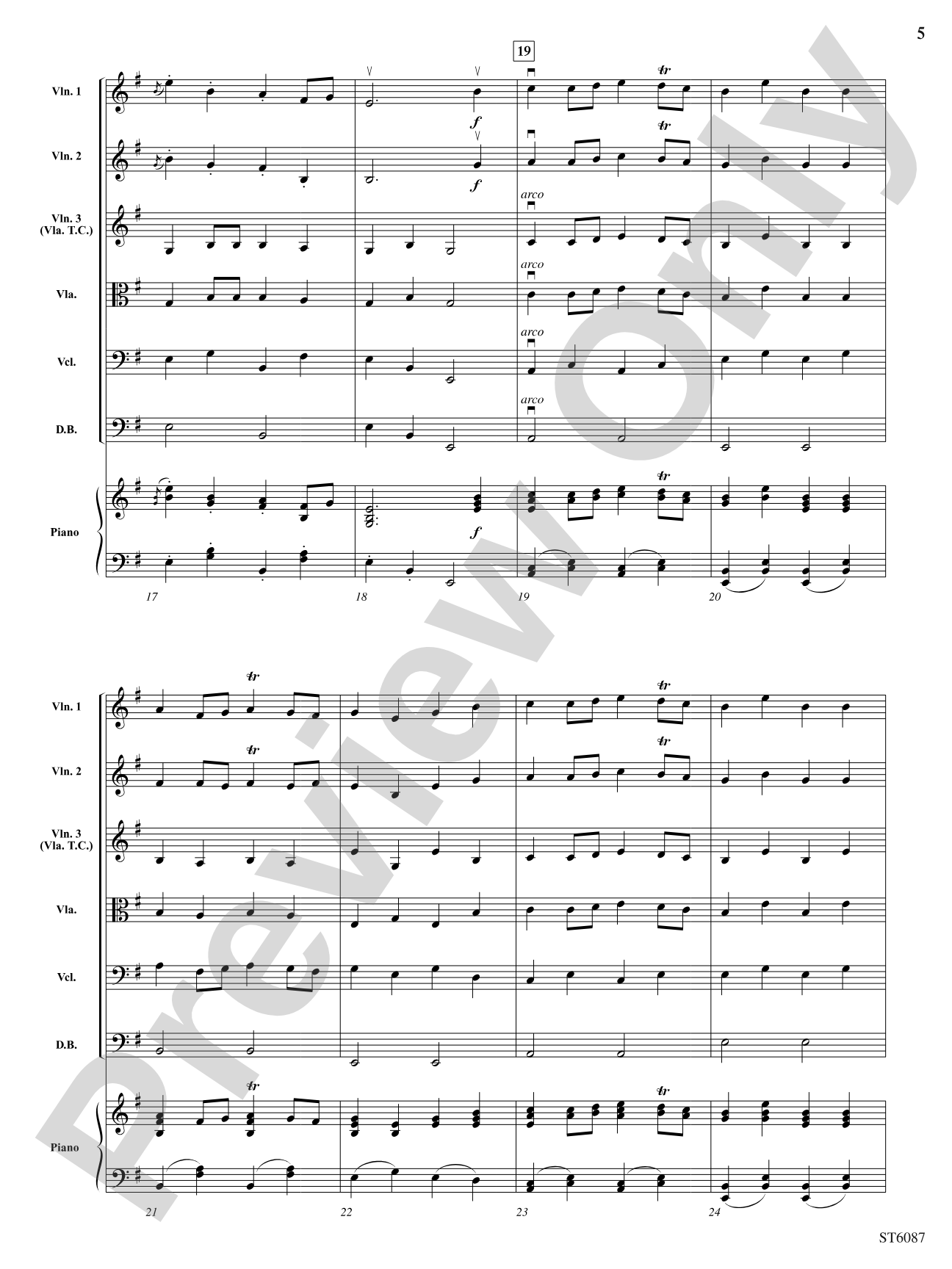 A Gypsy Tale: String Orchestra Conductor Score & Parts