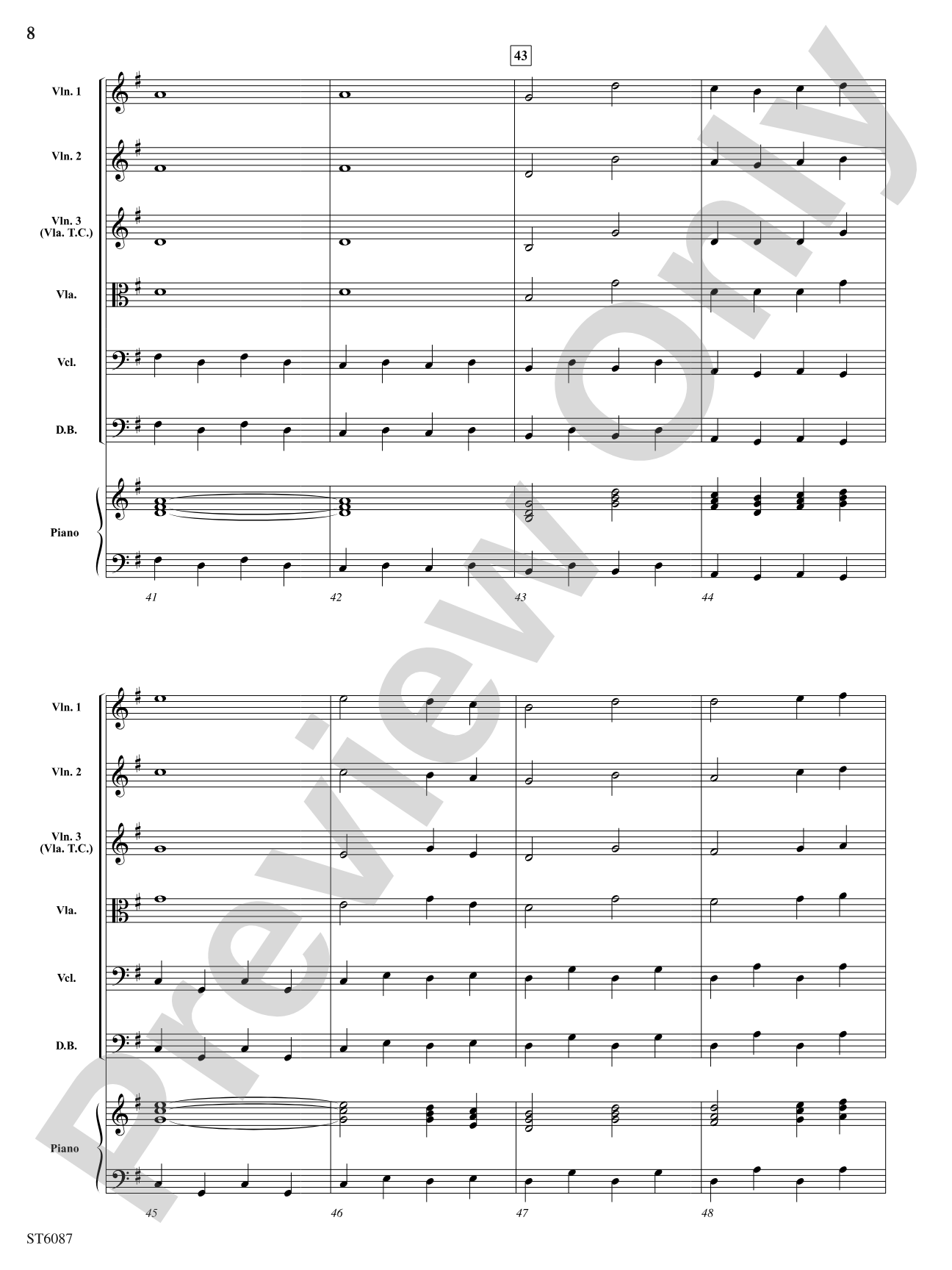 A Gypsy Tale: String Orchestra Conductor Score & Parts