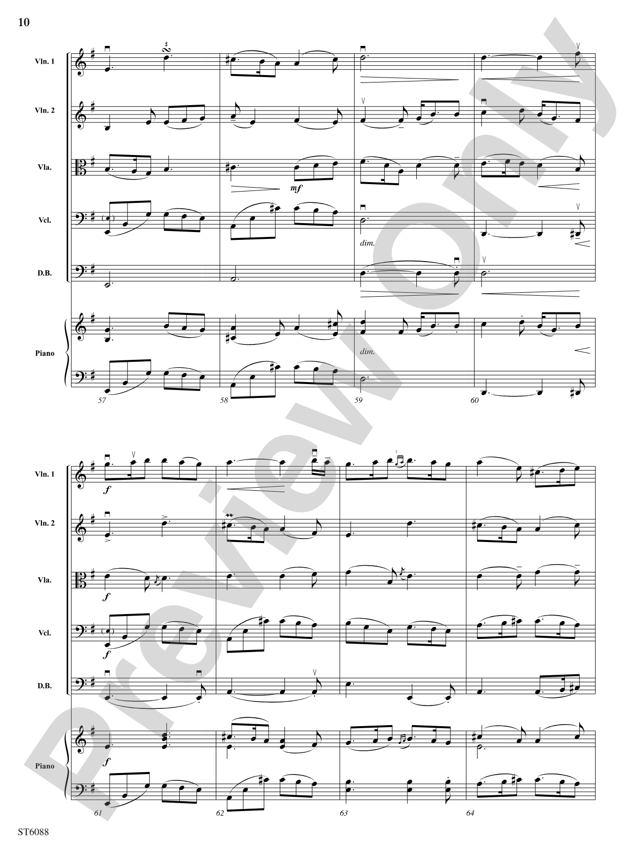 River Song: String Orchestra Conductor Score & Parts