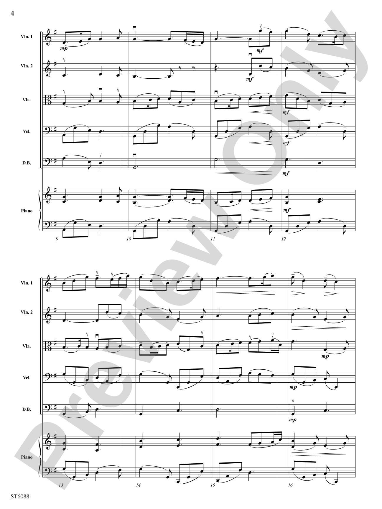 River Song: String Orchestra Conductor Score & Parts