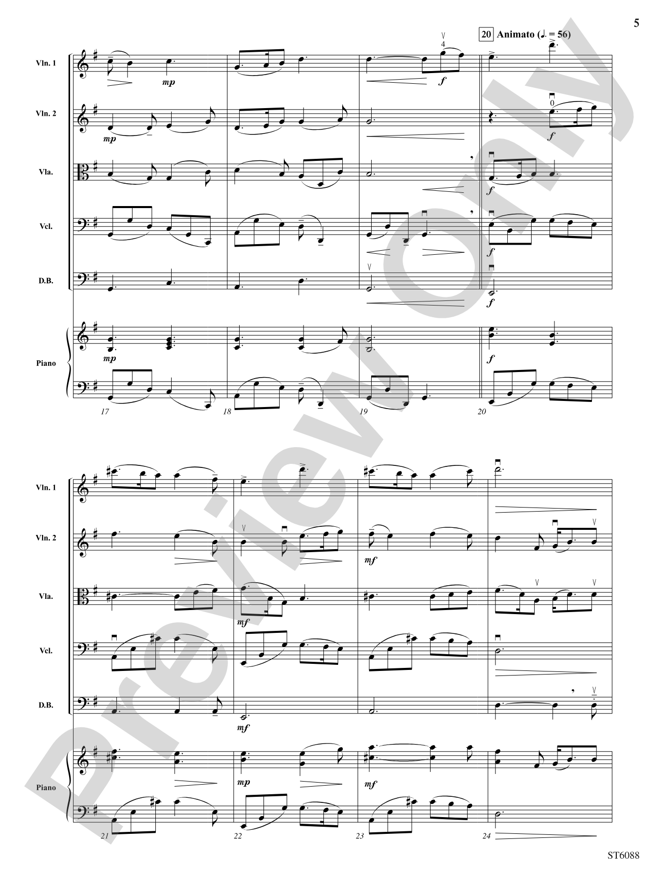 River Song: String Orchestra Conductor Score & Parts
