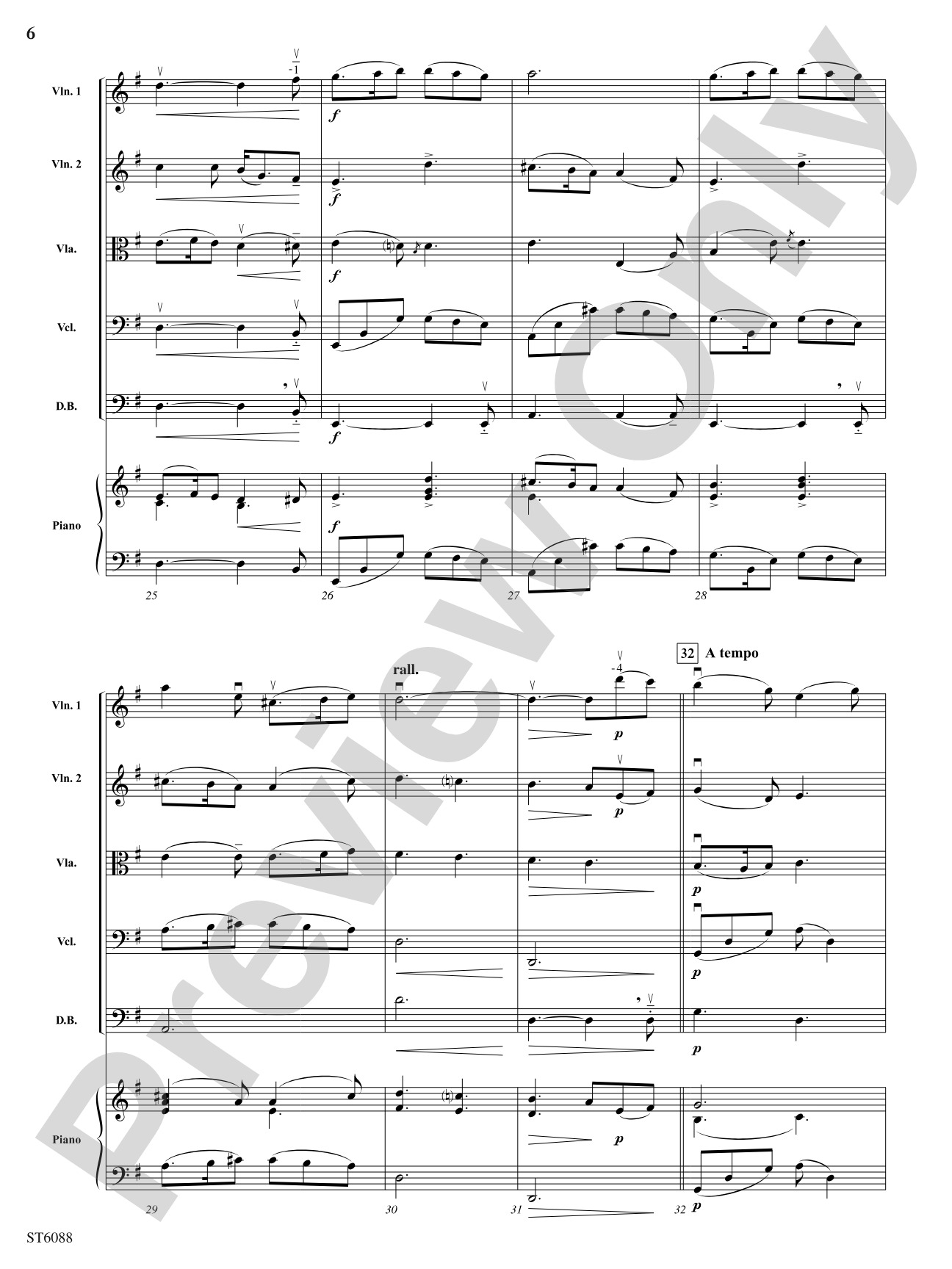 River Song: String Orchestra Conductor Score & Parts