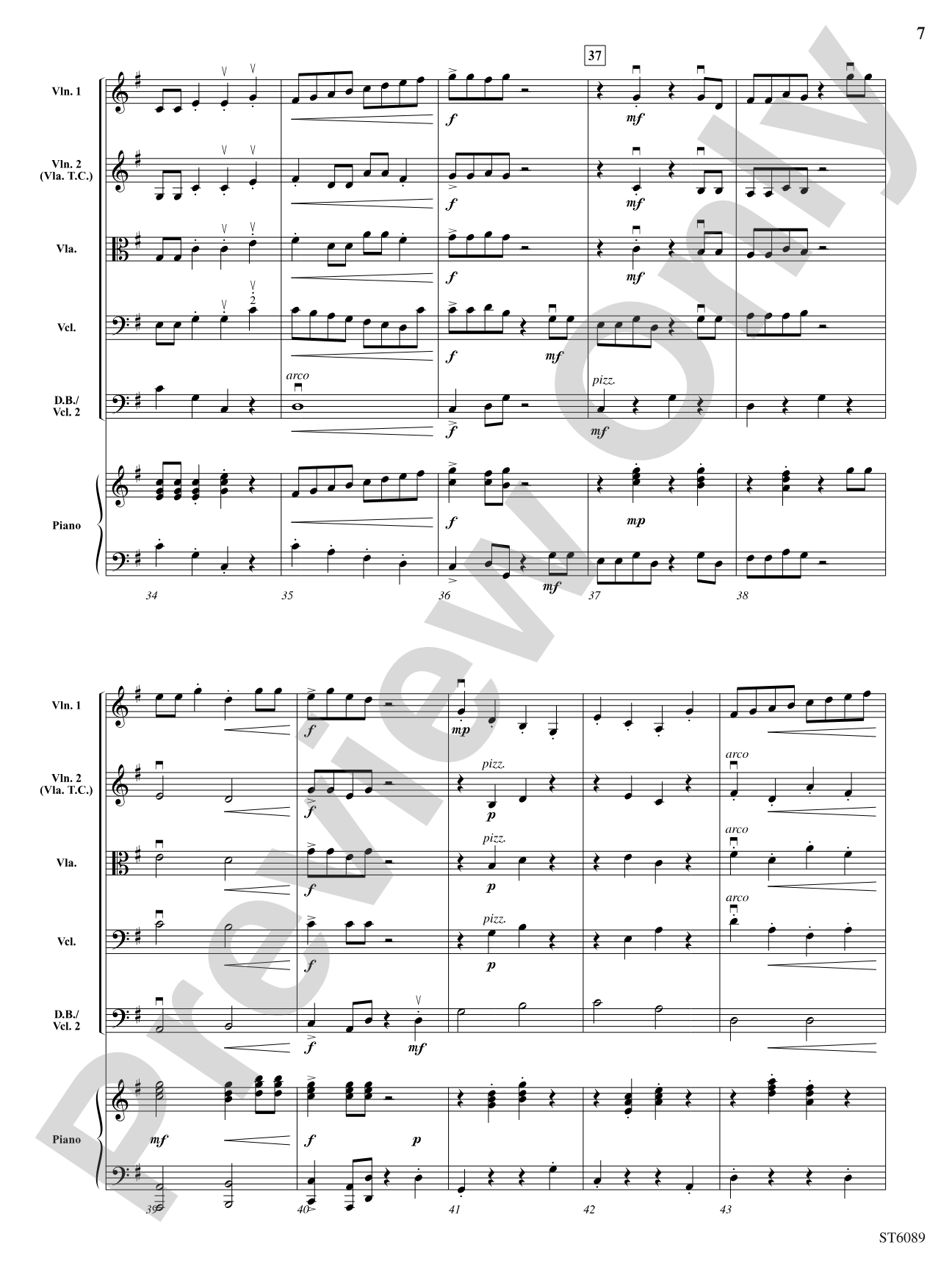 Dancing Peppers: String Orchestra Conductor Score & Parts