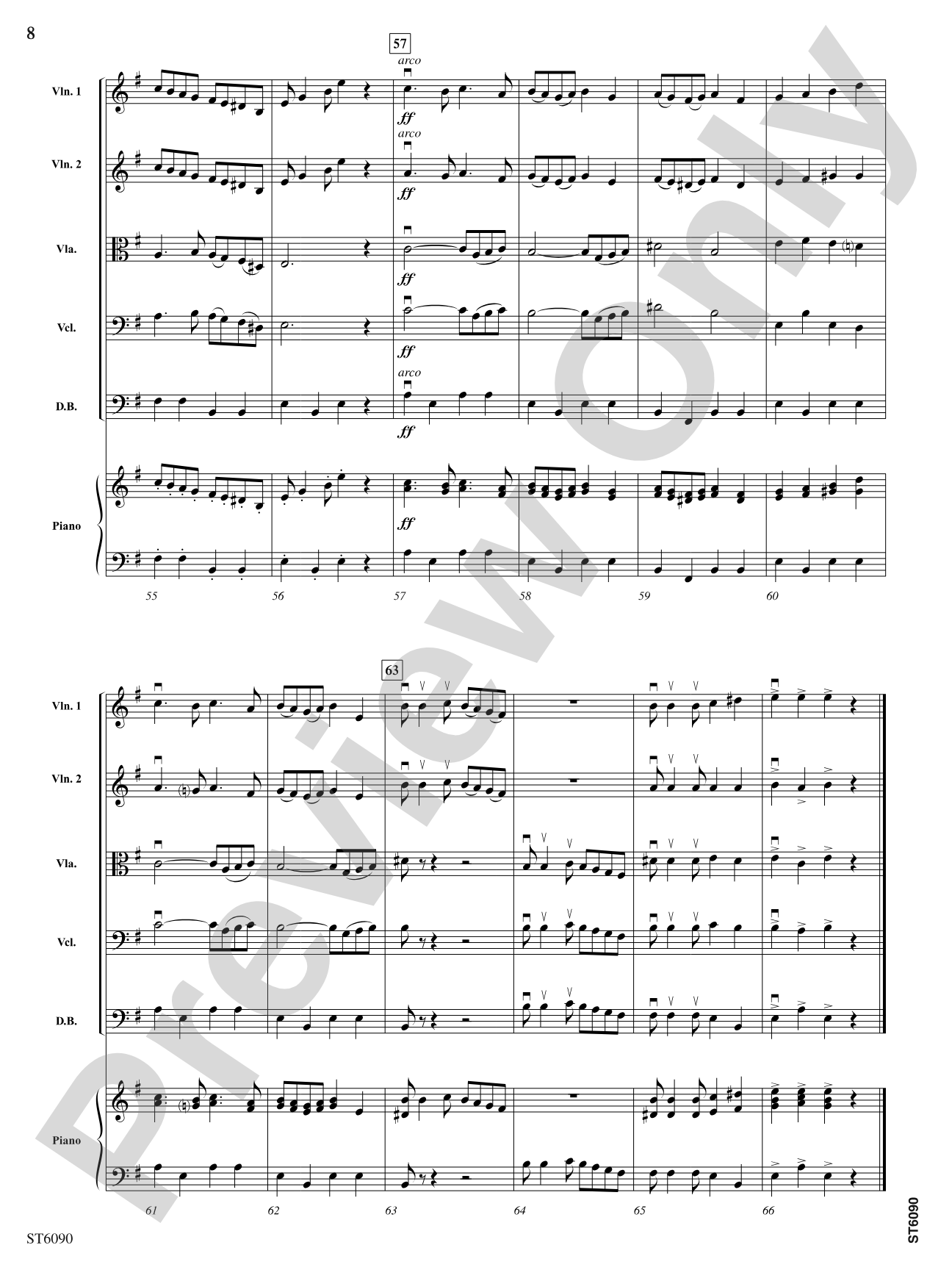 Bavarian Rhapsody: String Orchestra Conductor Score & Parts