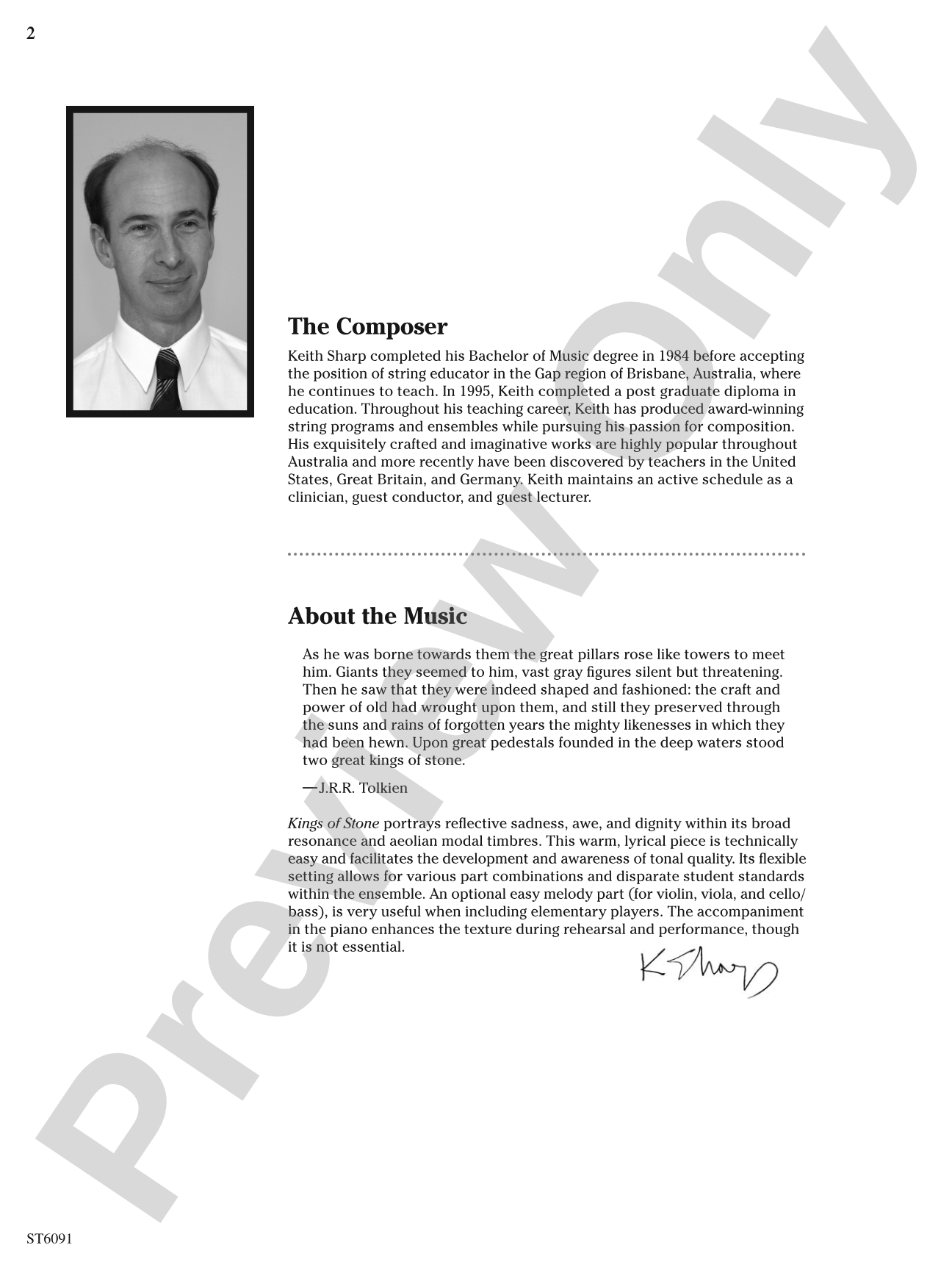 Kings of Stone: String Orchestra Conductor Score & Parts