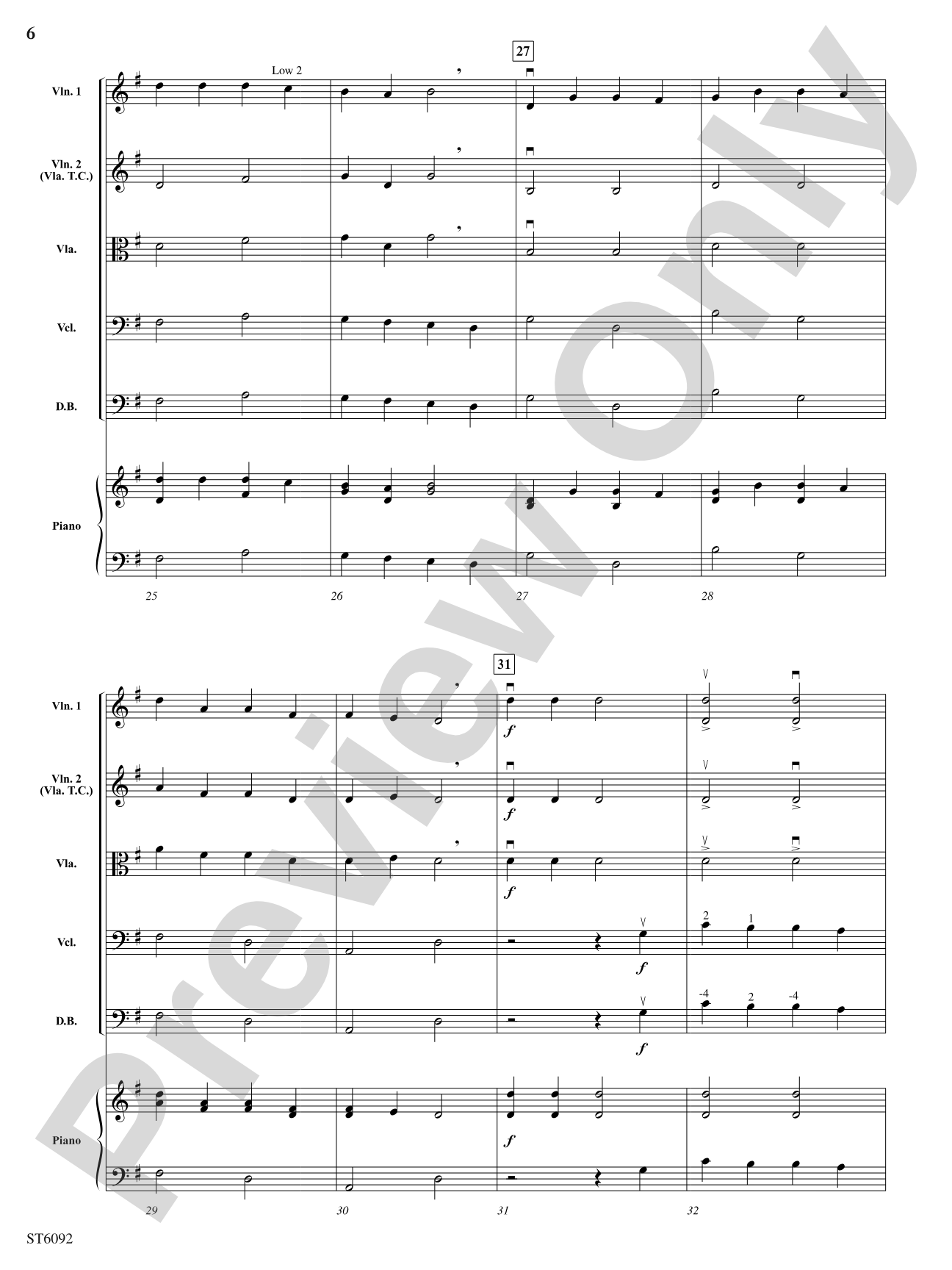 A Christmas Symphony: String Orchestra Conductor Score & Parts