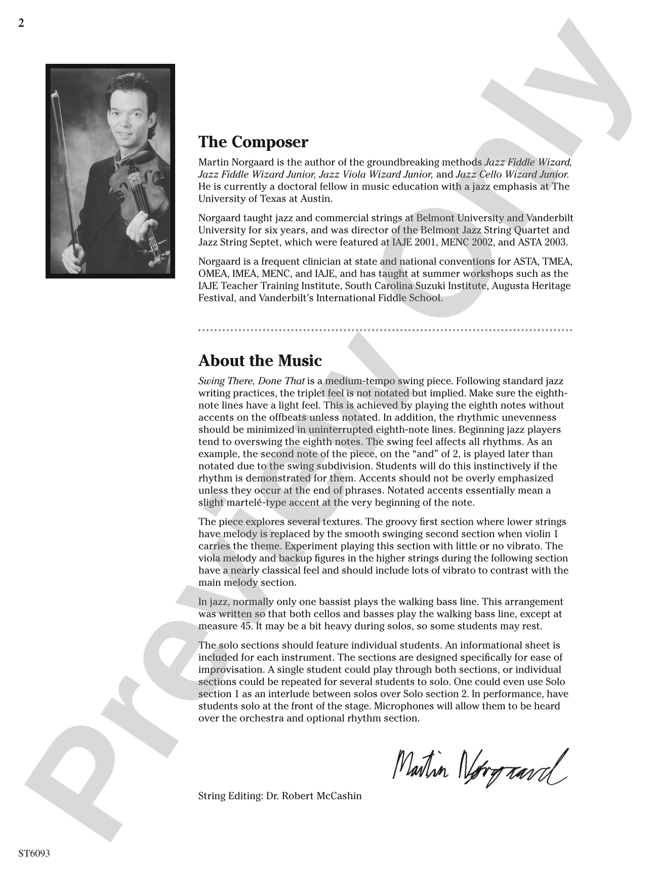Swing There, Done That: String Orchestra Conductor Score & Parts