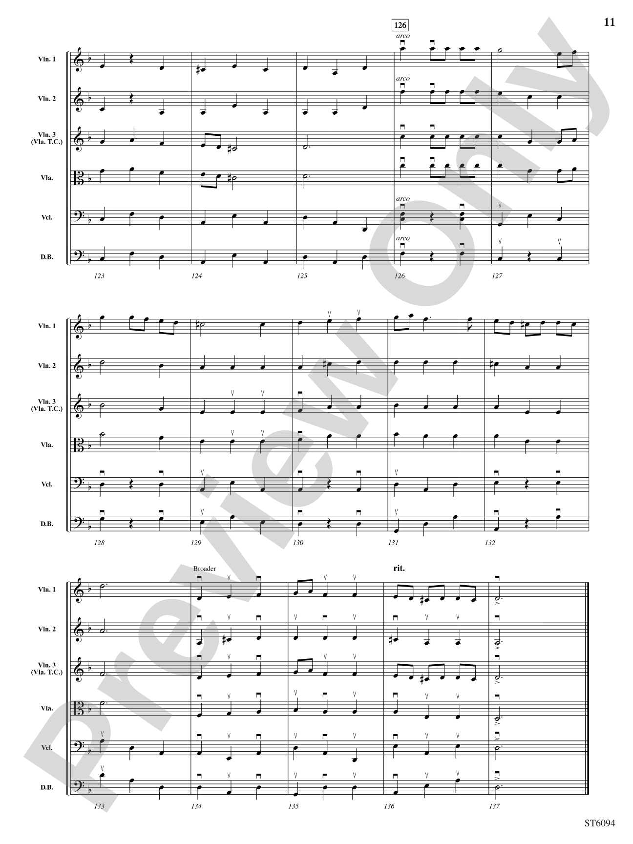 A Knight's Quest: String Orchestra Conductor Score & Parts