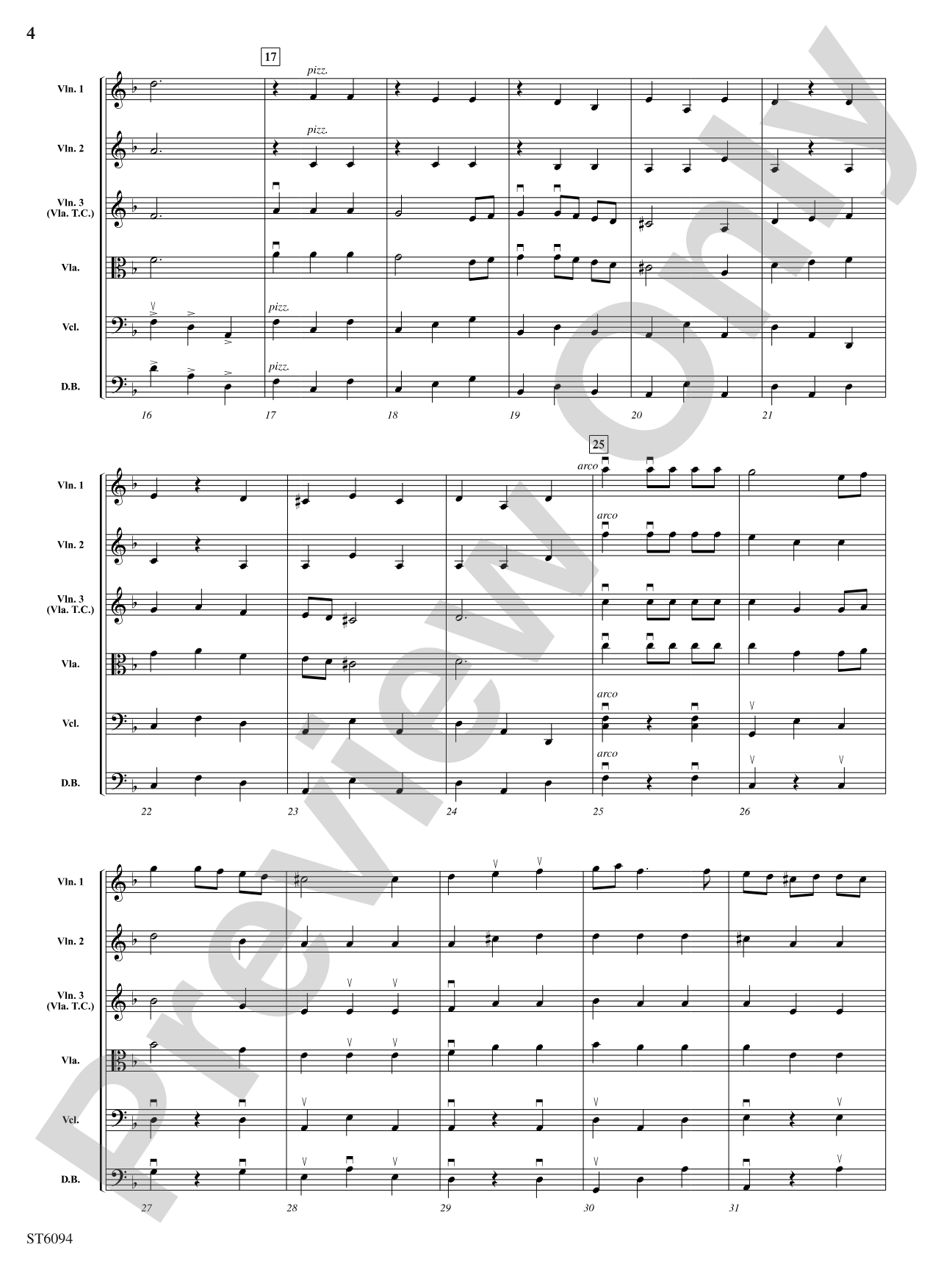 A Knight's Quest: String Orchestra Conductor Score & Parts