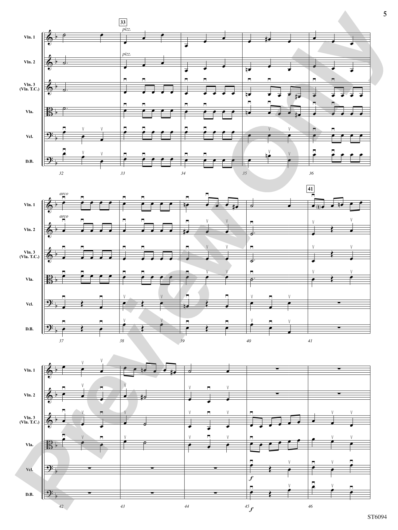 A Knight's Quest: String Orchestra Conductor Score & Parts