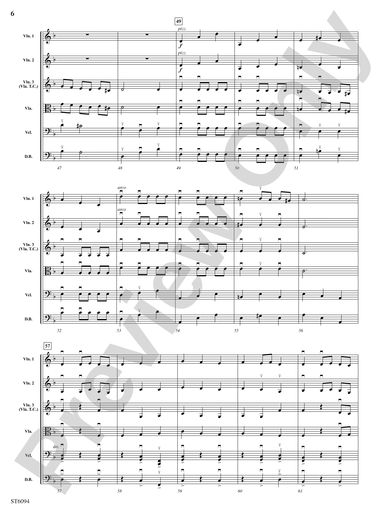 A Knight's Quest: String Orchestra Conductor Score & Parts