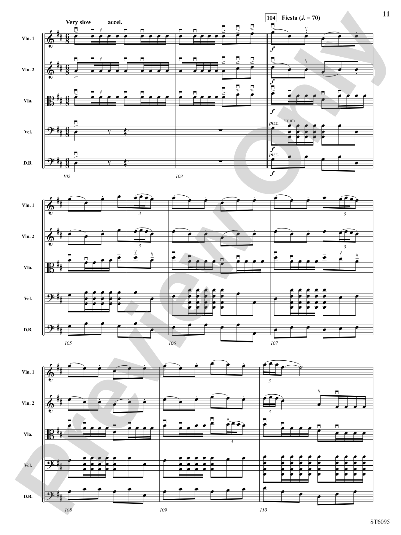 Fantasía española: String Orchestra Conductor Score & Parts