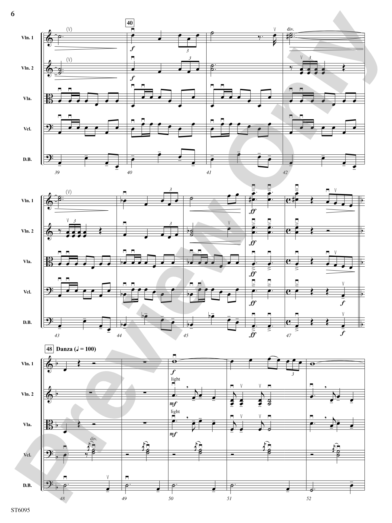 Fantasía española: String Orchestra Conductor Score & Parts