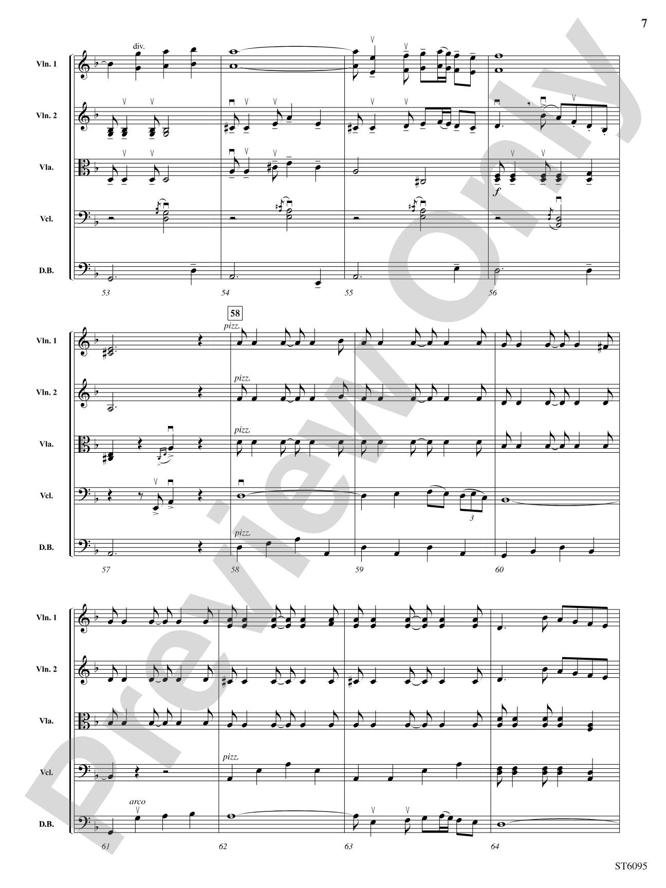 Fantasía española: String Orchestra Conductor Score & Parts