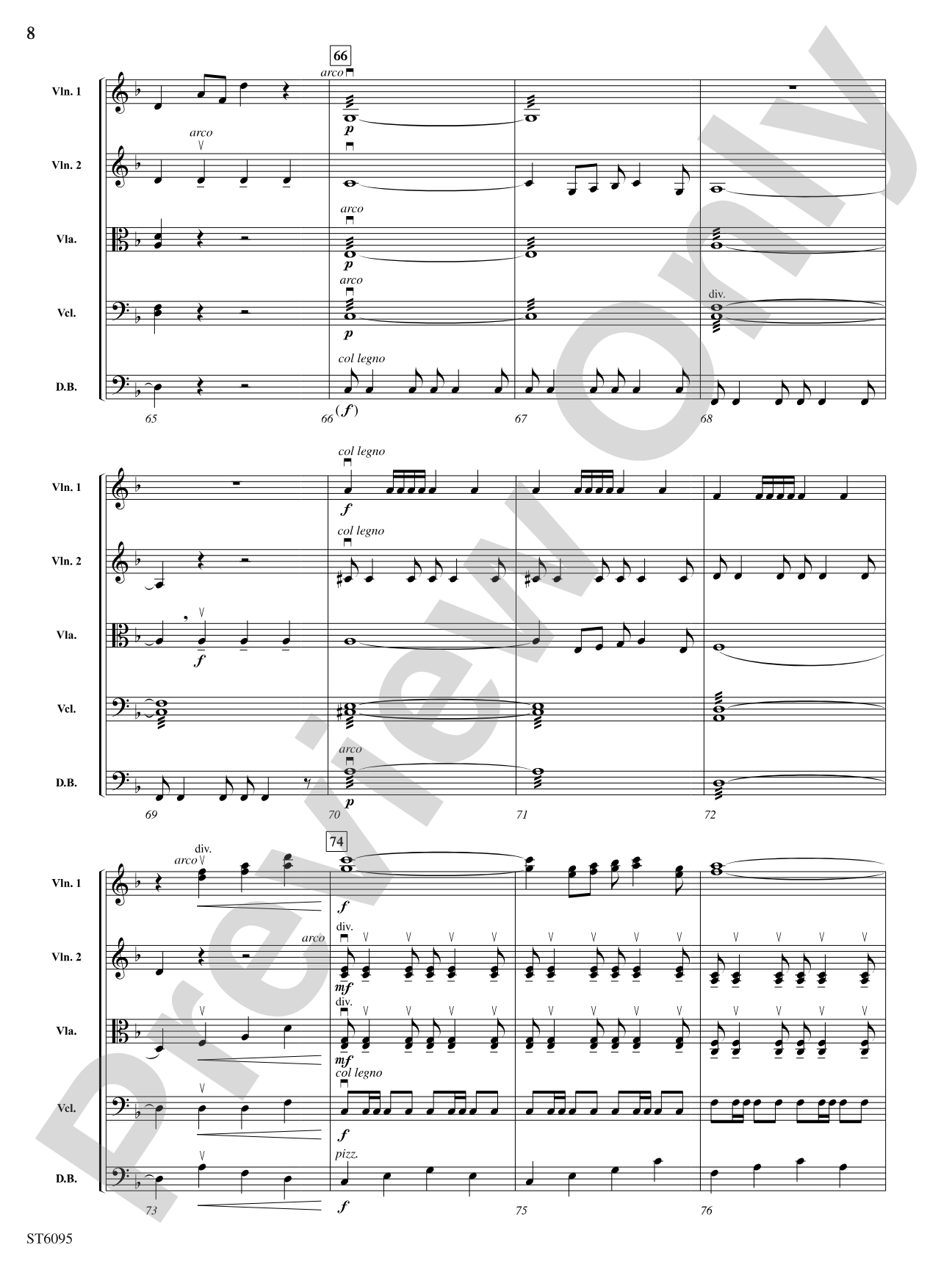 Fantasía española: String Orchestra Conductor Score & Parts