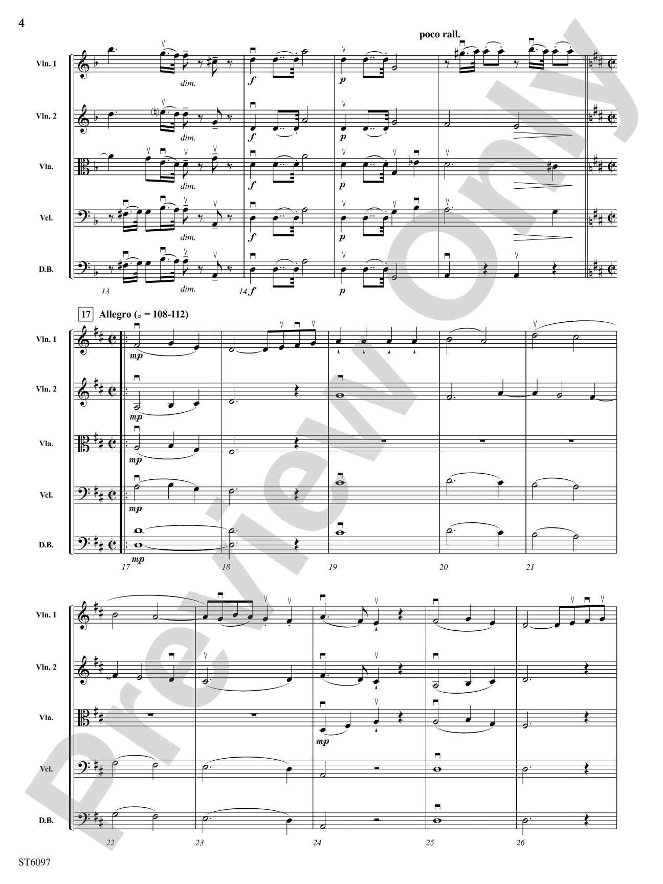Symphony No. 104 "London" (First Movement): String Orchestra Conductor Score & Parts