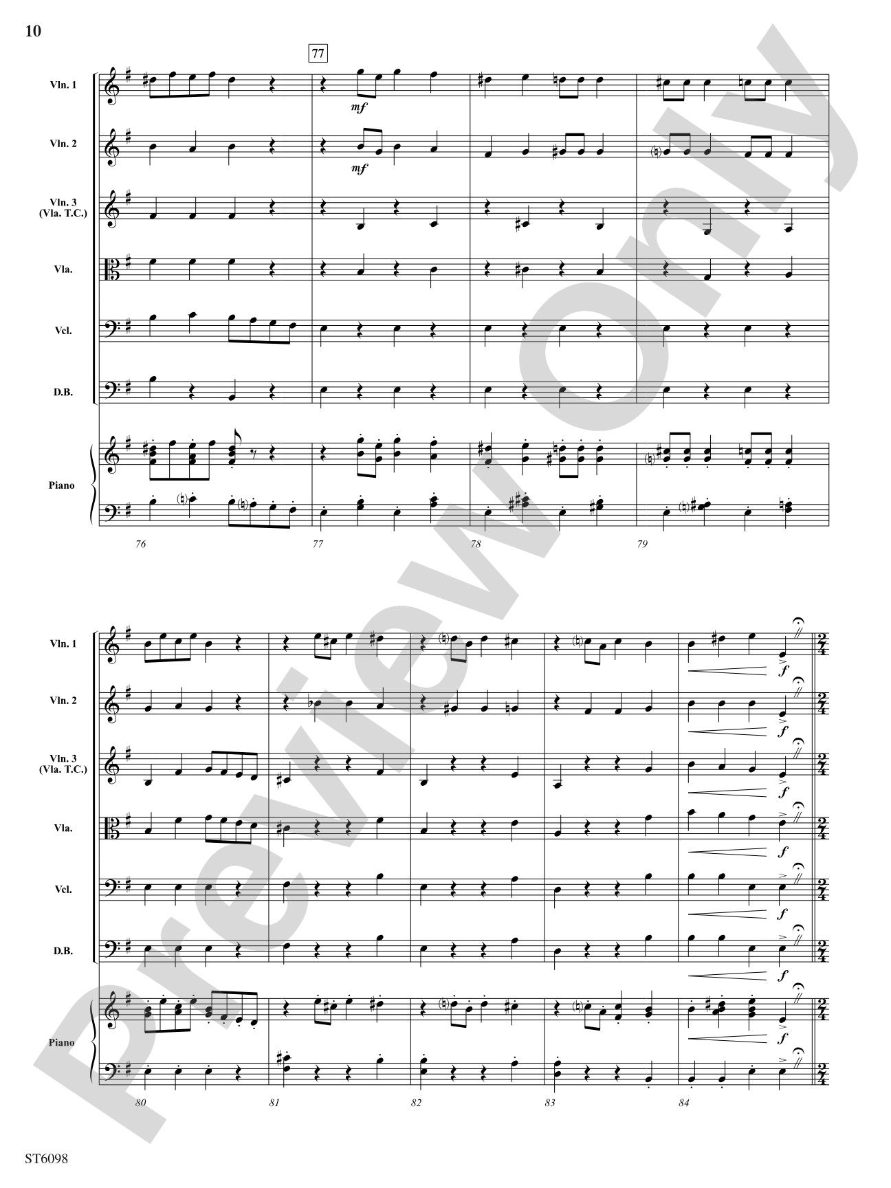 Themes from The Nutcracker: String Orchestra Conductor Score & Parts