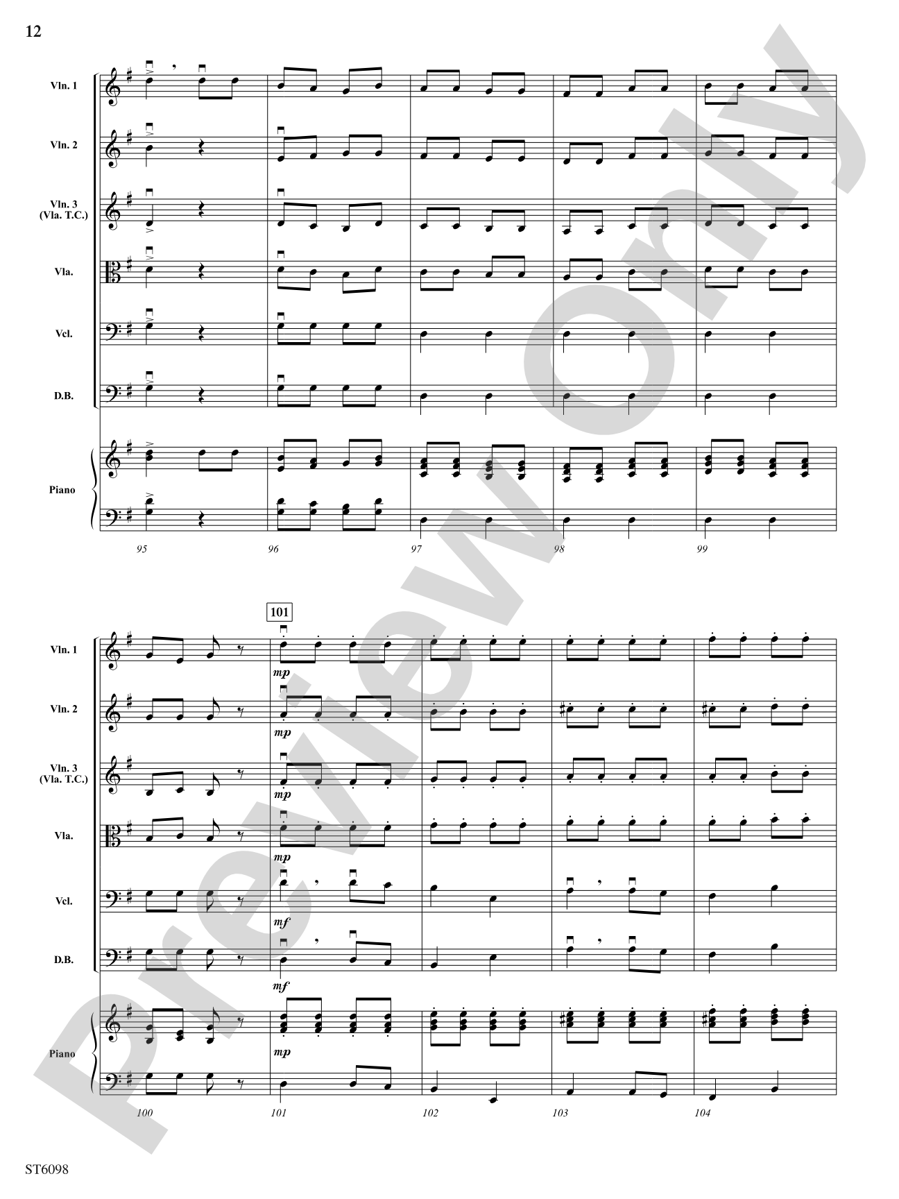 Themes from The Nutcracker: String Orchestra Conductor Score & Parts