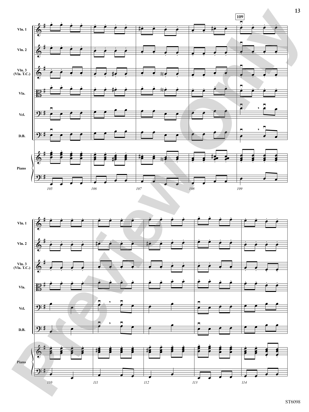 Themes from The Nutcracker: String Orchestra Conductor Score & Parts