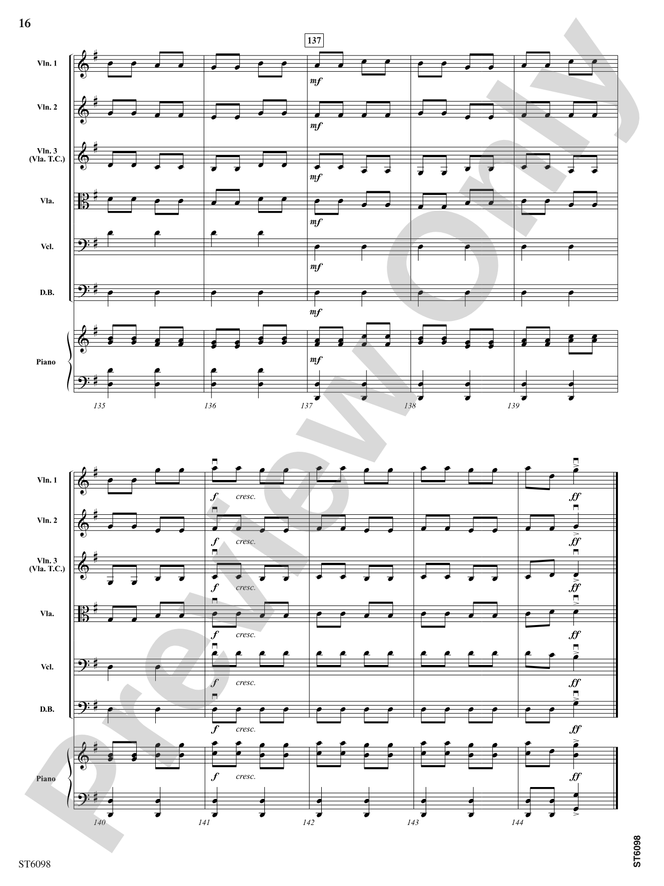 Themes from The Nutcracker: String Orchestra Conductor Score & Parts